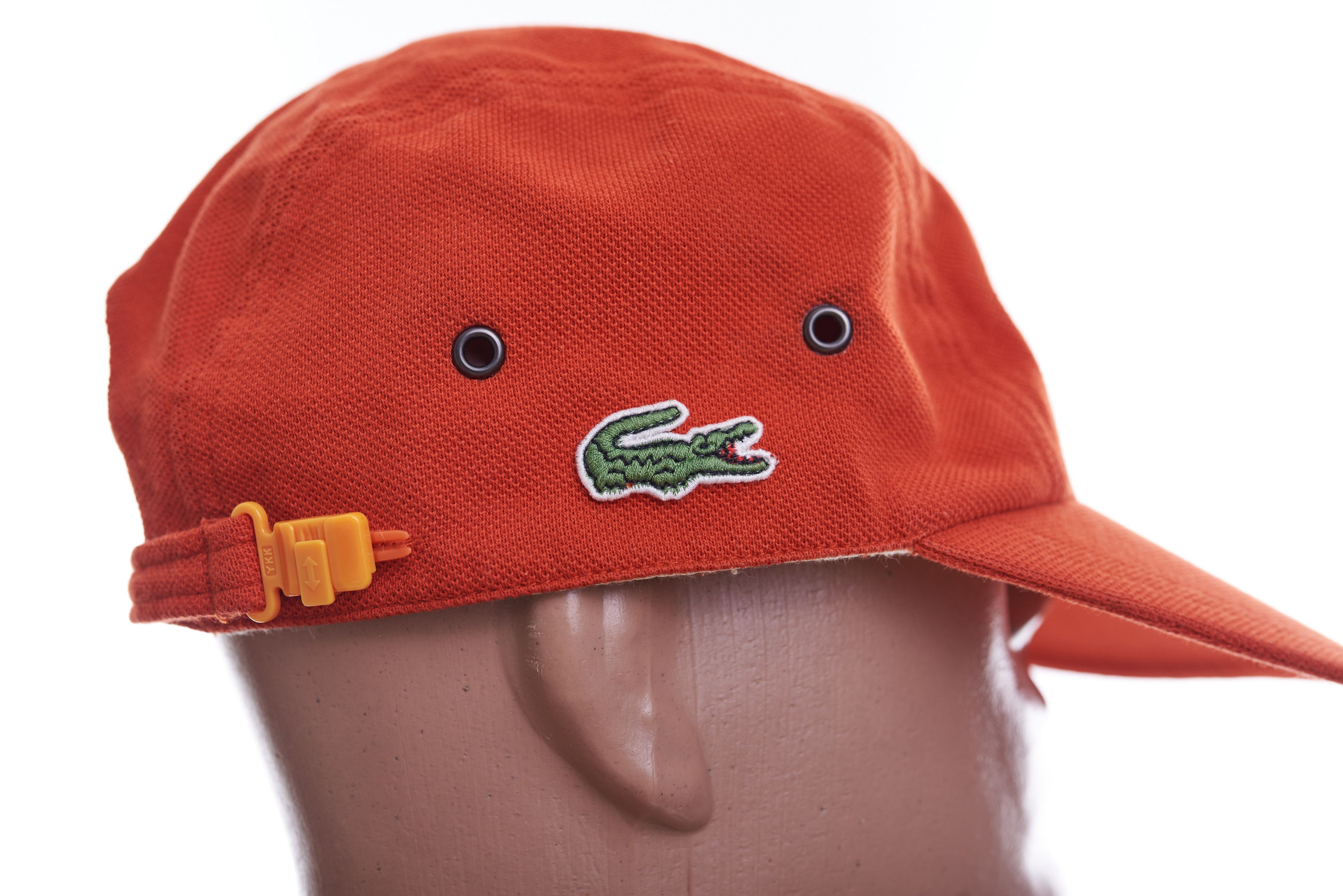 Lacoste Lacoste Vintage 5 Panel Cap Hat Size 3 Orange Rare Mens Hat Size ONE SIZE - 9 Thumbnail
