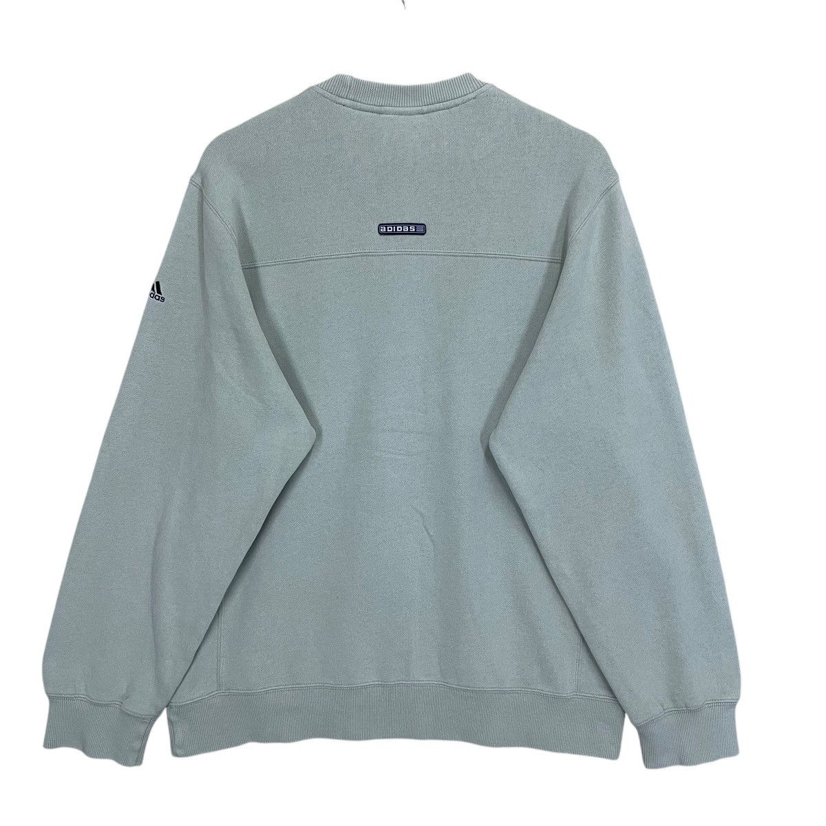 Adidas × Vintage 90s Adidas Big Logo Embroidery Pullover Crewneck Sweatshirt Size US L / EU 52-54 / 3 - 8 Thumbnail