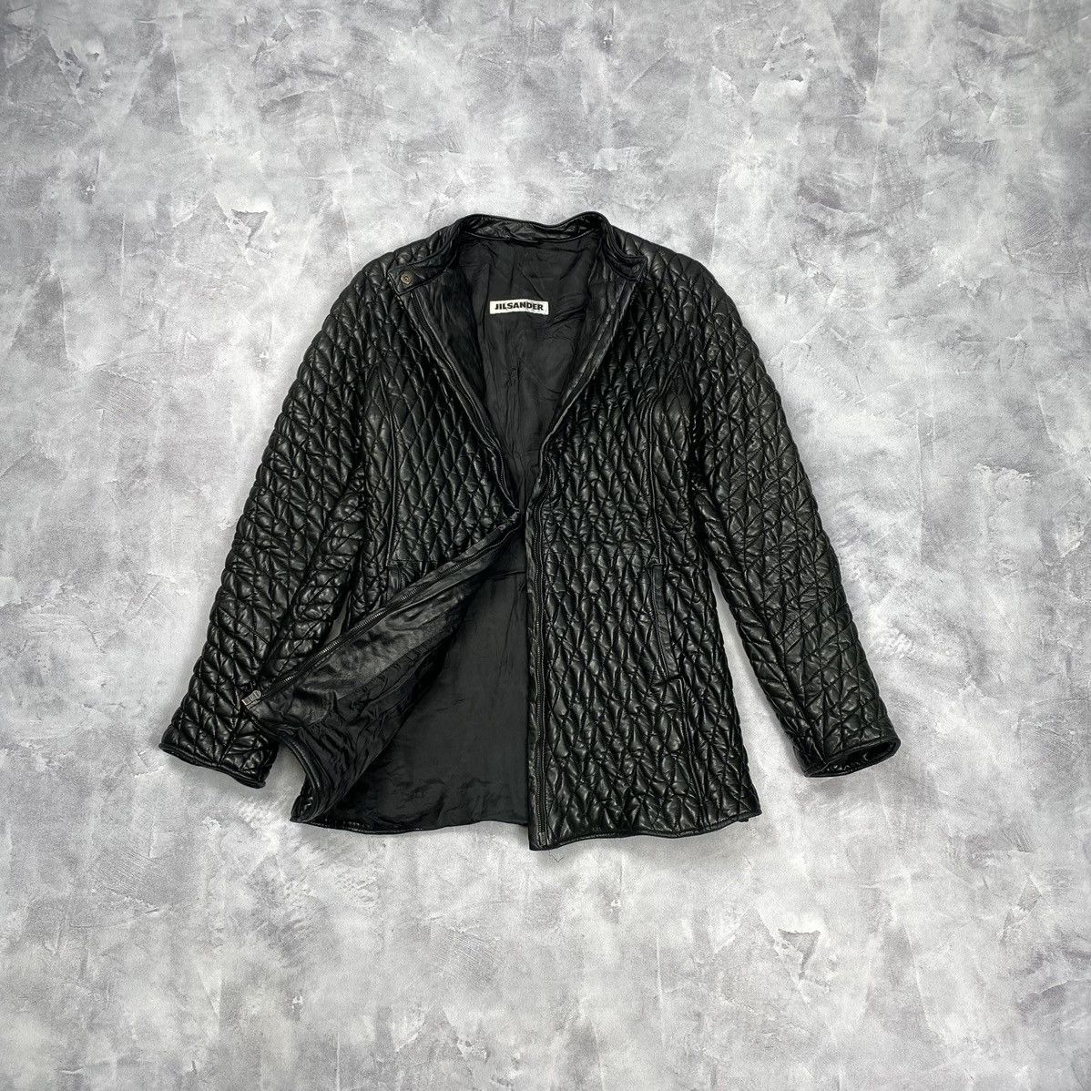 ジャケット・アウター 90s jil sander real leather coat 90's] Old JIL SANDER Leather Jacket Size.48