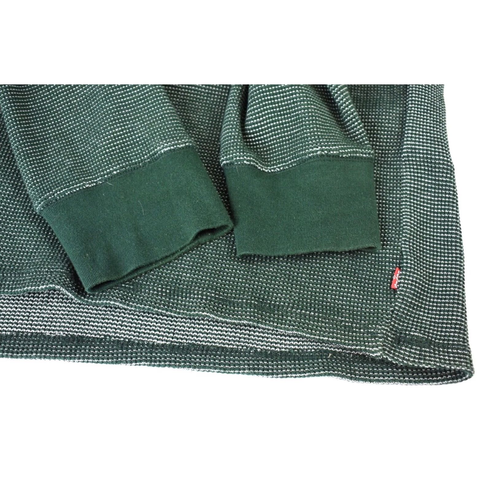 Levi's Levi's Sweater Mens XL Crew Neck Green Jumper Pullover Knit Knitwear Patterned Logo Casual Shirt? Size US XL / EU 56 / 4 - 5 Thumbnail