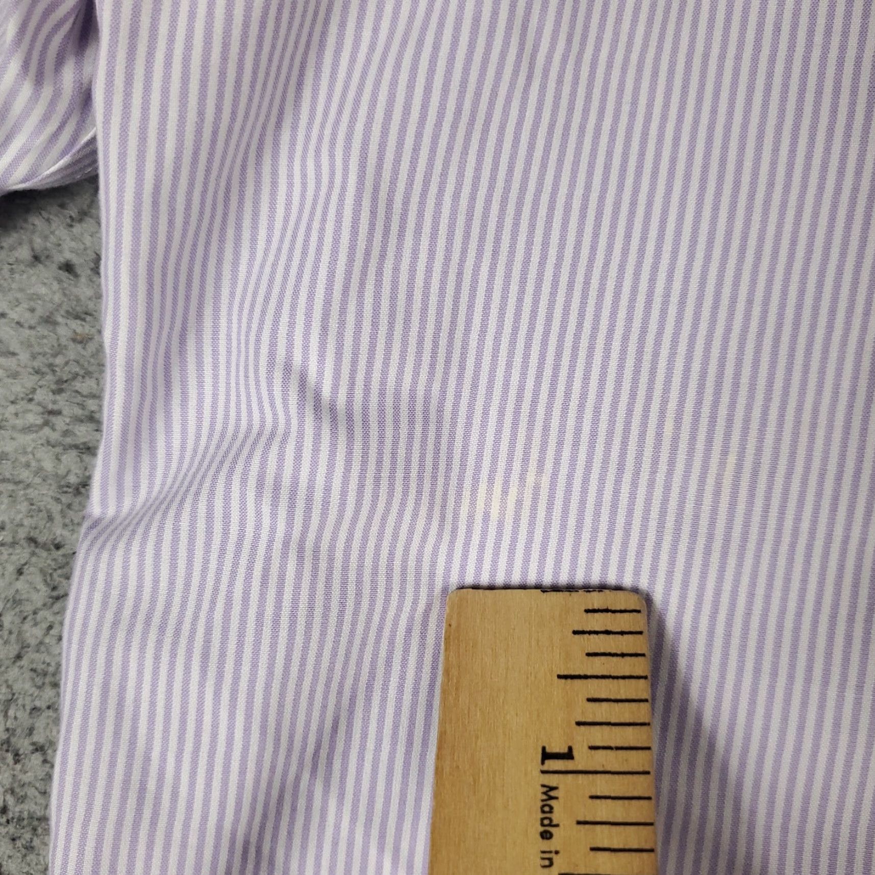 Brooks Brothers Brooks Brothers Dress Shirt Mens 17 Purple Striped Long Sleeve Button Up Regular Fit Size 46R - 5 Thumbnail