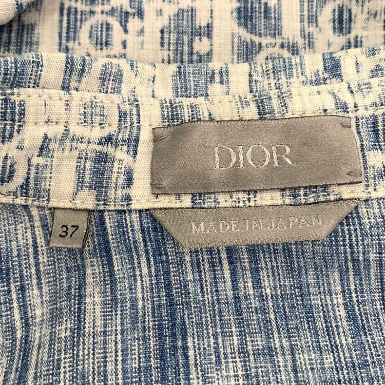 Dior Dior Size 37 Blue old flower full-print cotton long-sleeved Size US XXS / EU 40 - 5 Thumbnail