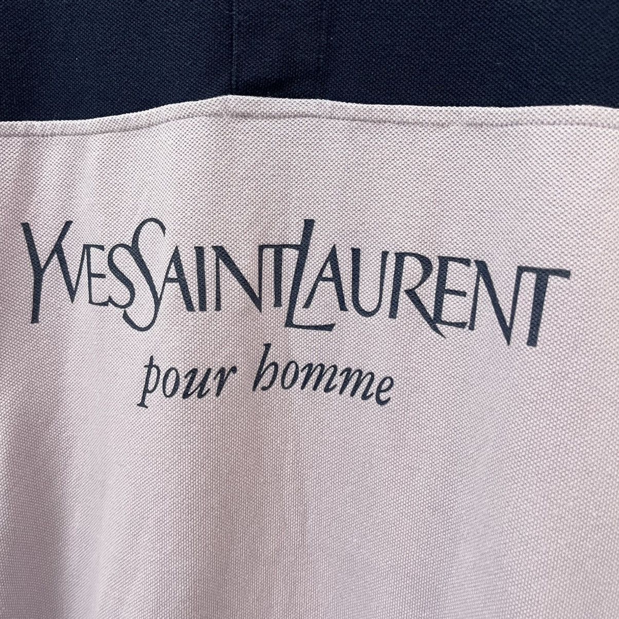Yves Saint Laurent Yves Saint Lauren big logo blue baggy polo vintage t-shirt Size US XXL / EU 58 / 5 - 5 Thumbnail