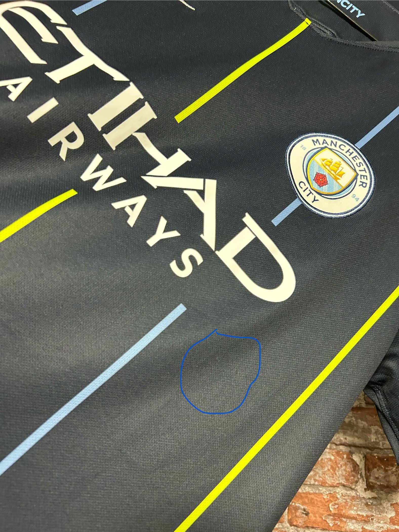 Nike Manchester City 2018 2019 Away Football Shirt 919002-476 Size US L / EU 52-54 / 3 - 9 Thumbnail