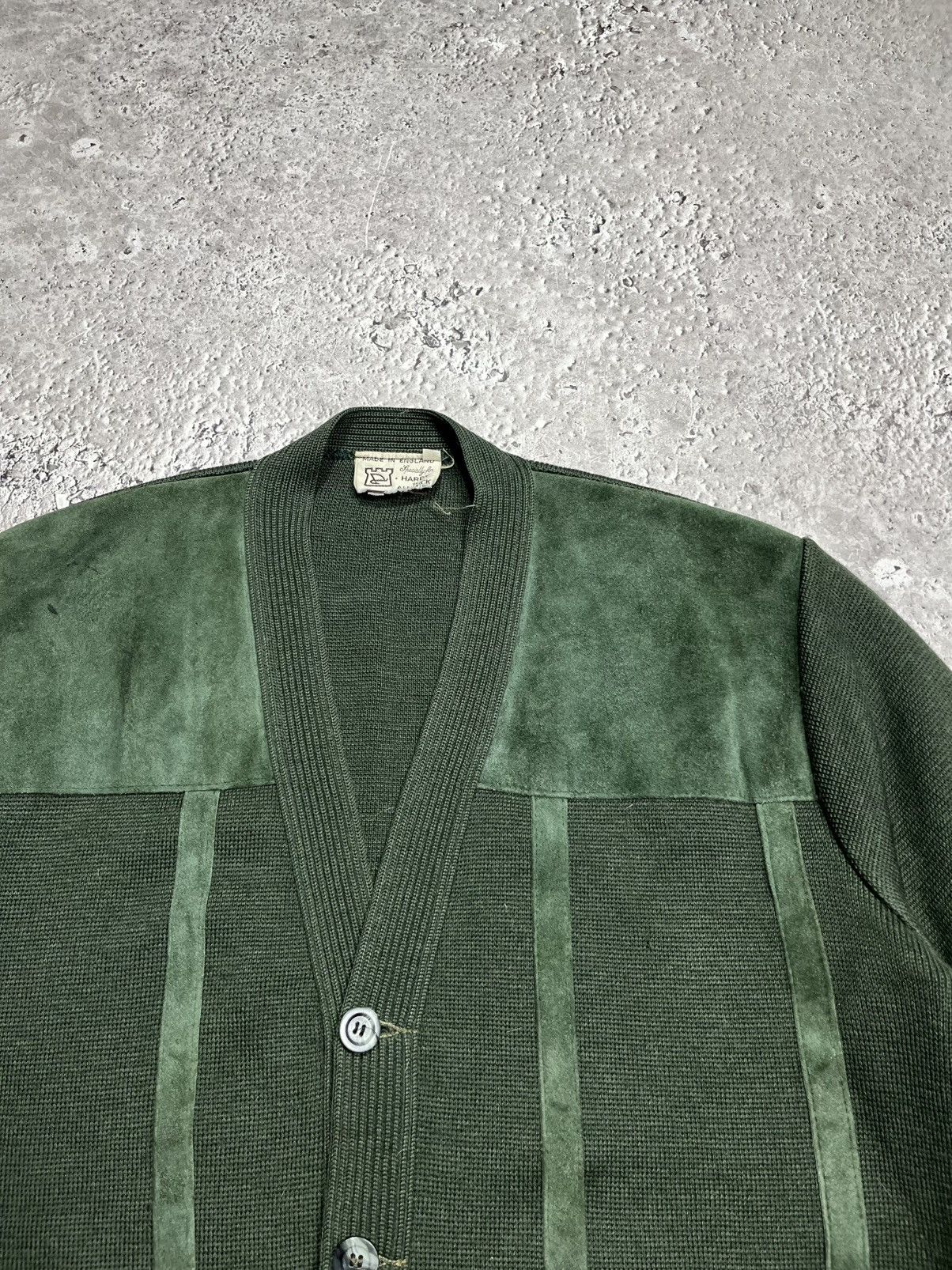 Other Hardy of Alnwick Made in England Suede Panel Cardigan XL Size US XL / EU 56 / 4 - 4 Thumbnail