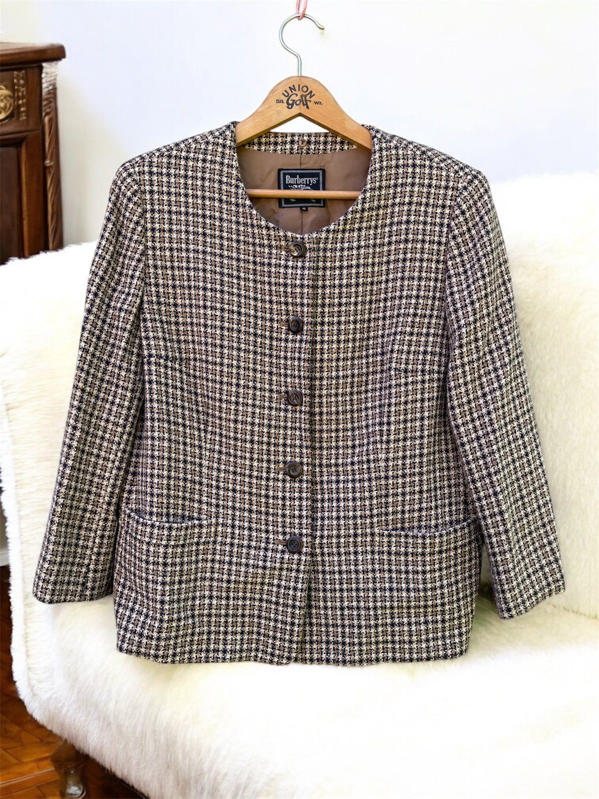 Burberry 💥RARE💥Vintage Burberry Blazer Jacket Wool Size S / US 4 / IT 40 - 1 Thumbnail