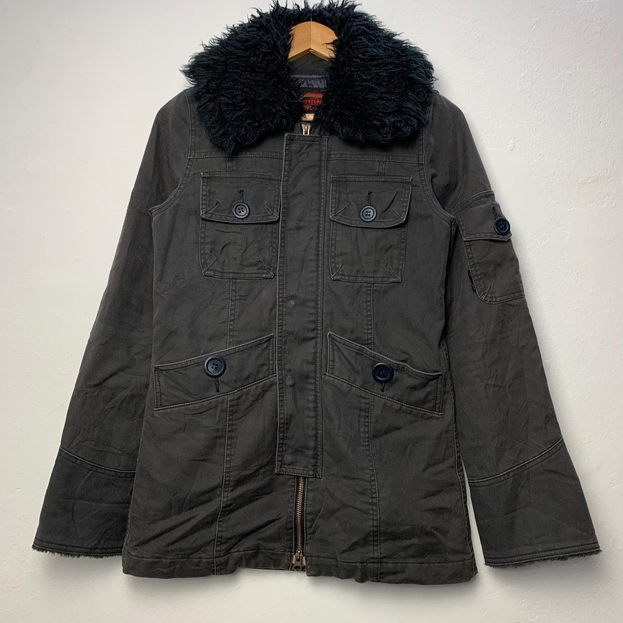 Hysteric Glamour VTG Hysteric Glamour Black Military Fur Collar Parka Jacket Size US S / EU 44-46 / 1 - 1 Thumbnail