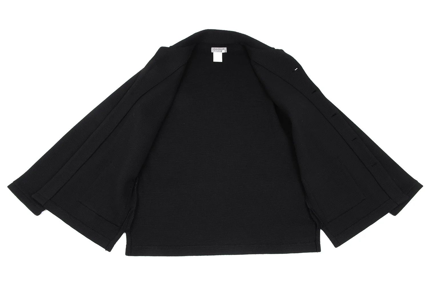 Yohji Yamamoto Yohji Yamamoto Wool Knit Jacket Black 3 Size US L / EU 52-54 / 3 - 9 Thumbnail