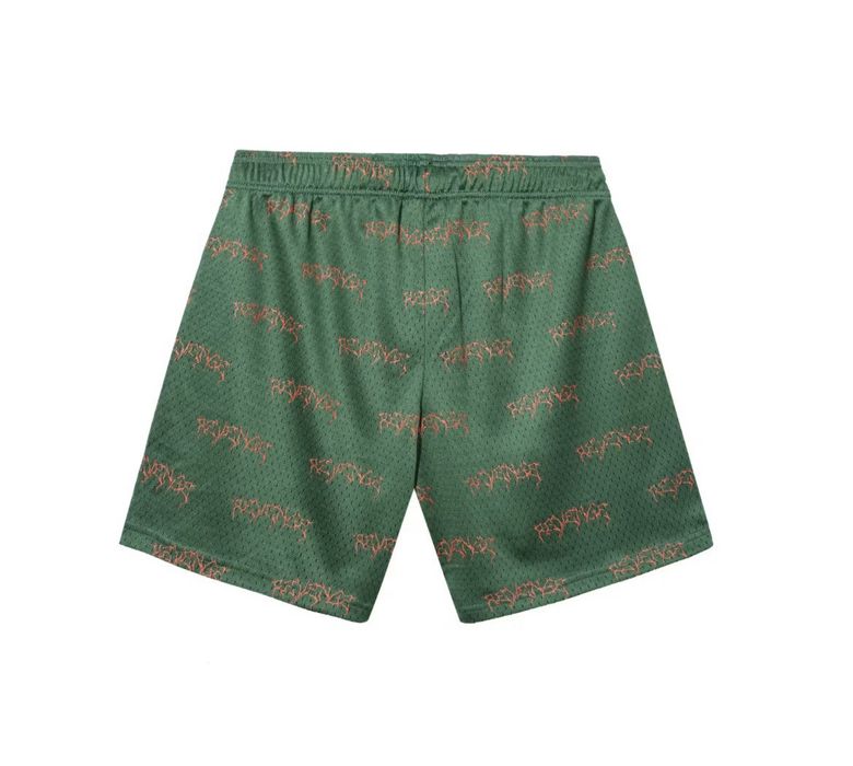 Revenge X MASSACRE SHORTS GREEN | Grailed