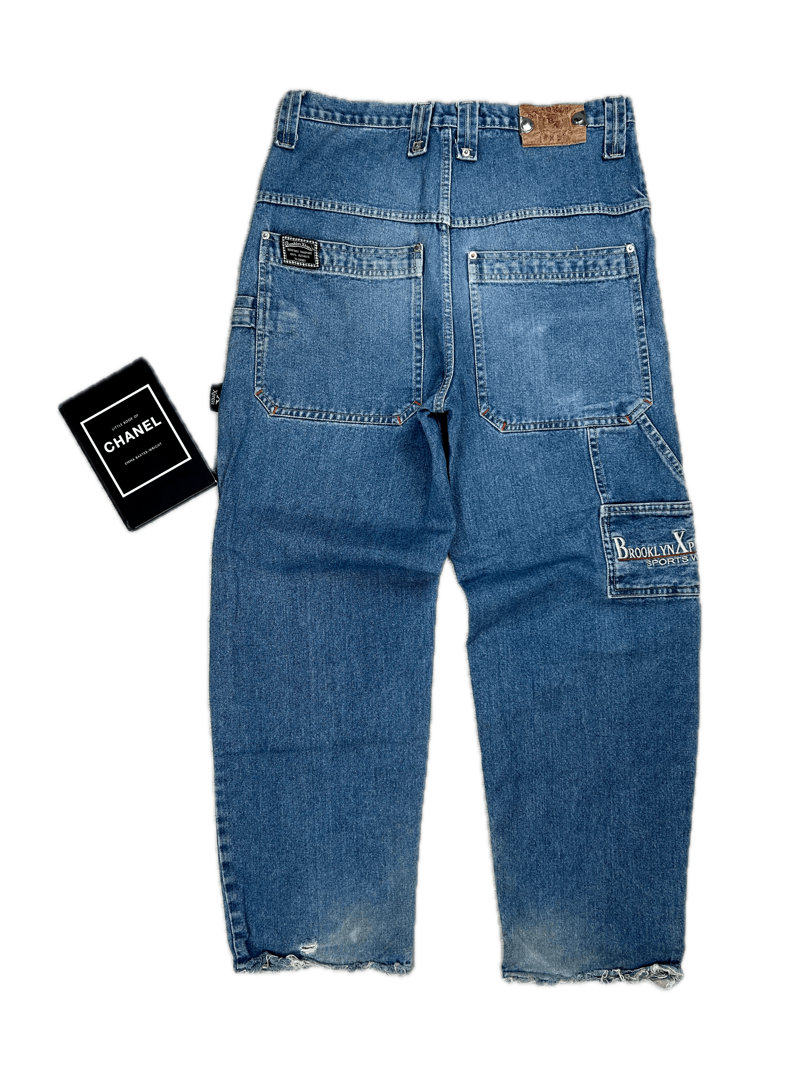 JNCO × Japanese Brand × Vintage Brooklyn Xpress Vintage carpenter jeans Baggy Work wear Rap Size US 36 / EU 52 - 1 Thumbnail