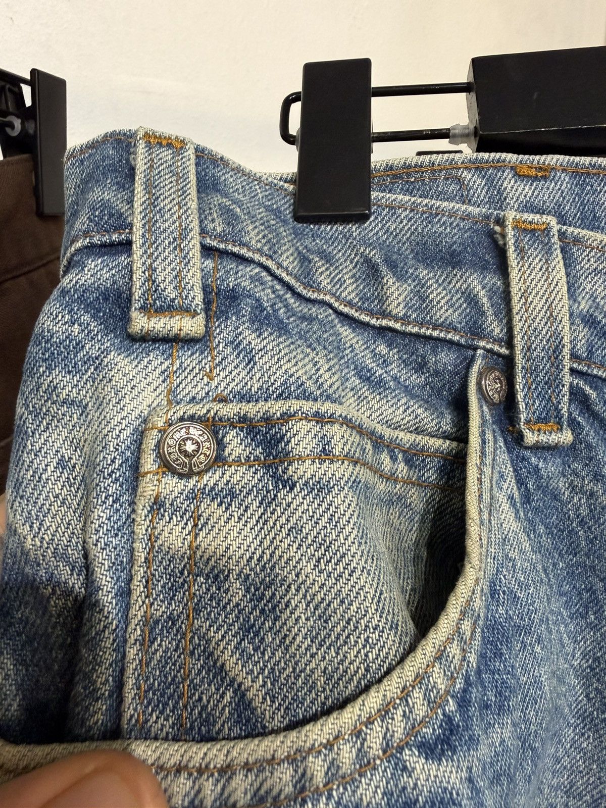 Chrome Hearts Chrome Hearts PERFECT sky wash levi jeans cross patch Size US 34 / EU 50 - 10 Thumbnail
