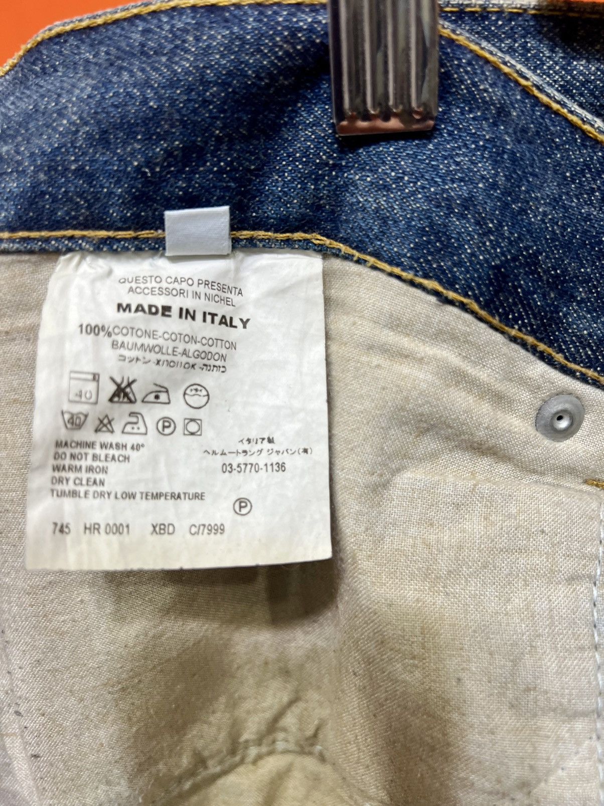 Helmut Lang HELMUT LANG ARCHIVE dirty oiled jeans, size 42 Size US 42 / EU 58 - 11 Thumbnail