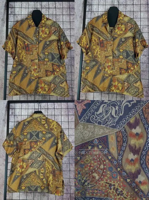Burberry Burberry Brown Floral Print Short Sleeve Shirt. Size US M / EU 48-50 / 2 - 1 Thumbnail