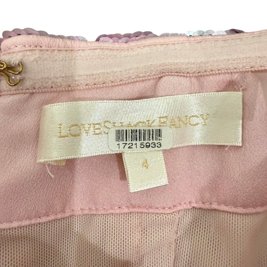 LoveShackFancy LoveShackFancy Stasia Sequin Dress in Pink, Size US 4 Size S / US 4 / IT 40 - 6 Thumbnail