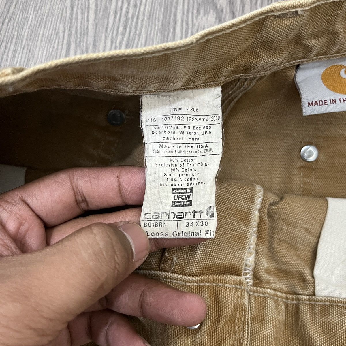 Carhartt 2000s Carhartt Double Knee B01BRN Pant 34x30 🟥 Size US 34 / EU 50 - 16 Thumbnail