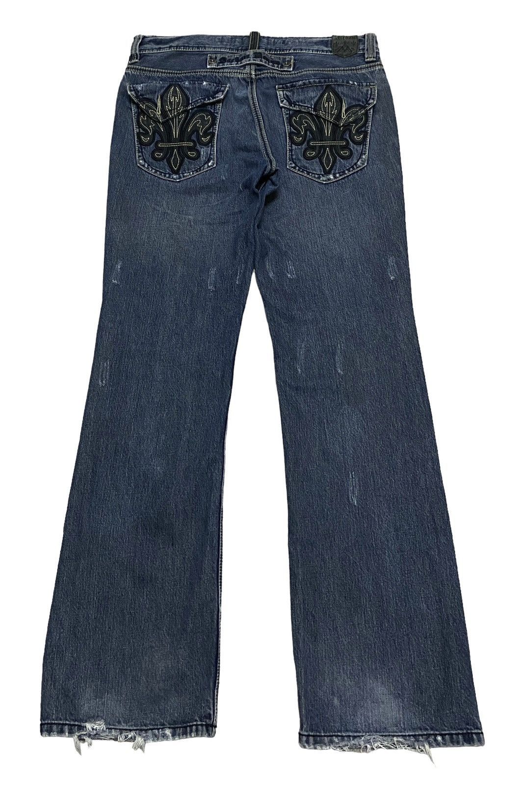 14th Addiction × Japanese Brand × Le Grande Bleu (L.G.B.) Very Rare Design Vintage Brand Archair Denim Jeans 2000s Size US 34 / EU 50 - 2 Thumbnail