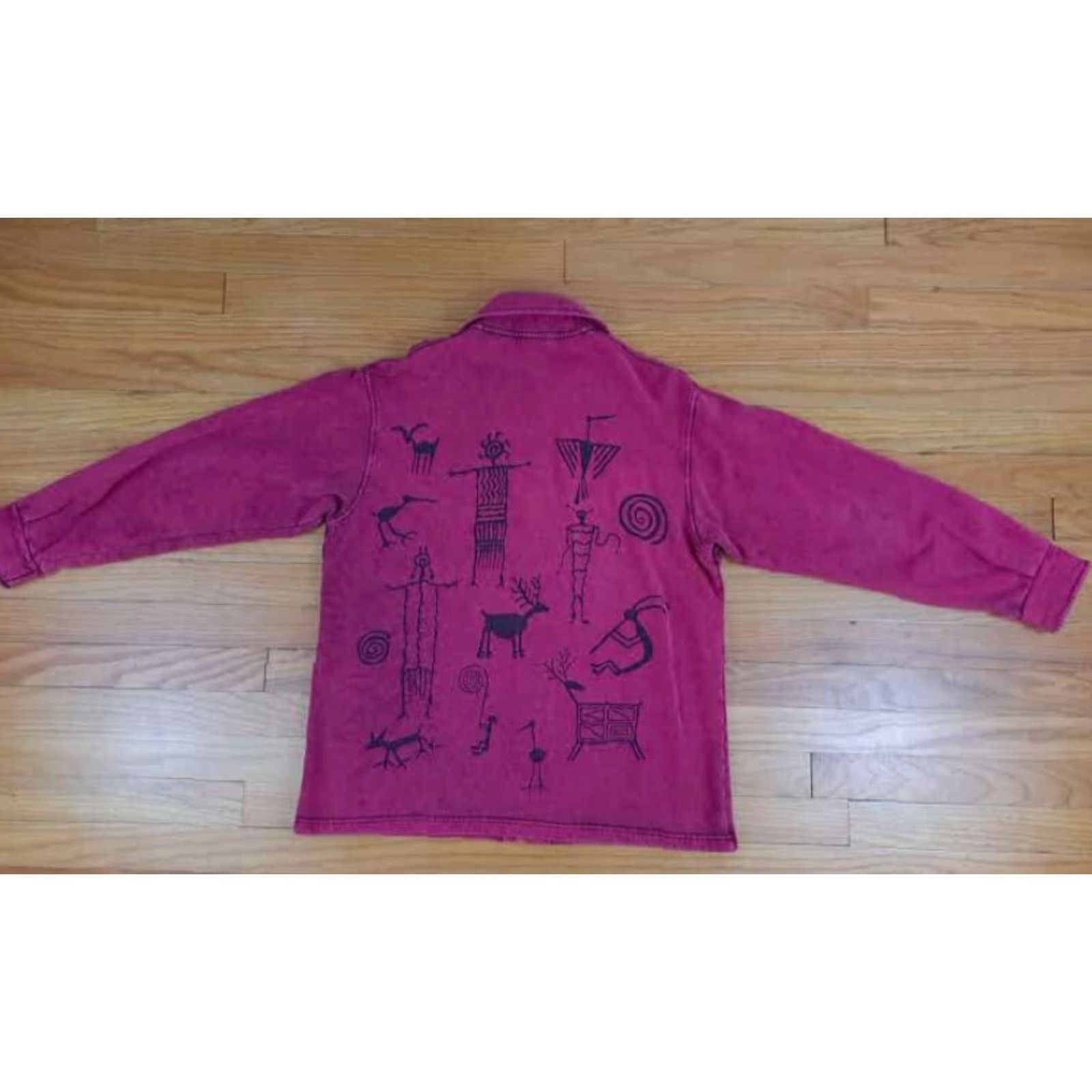 Vintage VINTAGE Bfofo Shirt Long Sleeve Button-Up Cotton Purple Southwestern Print Aztec Metal Button Heavy Canvas Women S Regular Size S Size S / US 4 / IT 40 - 6 Thumbnail