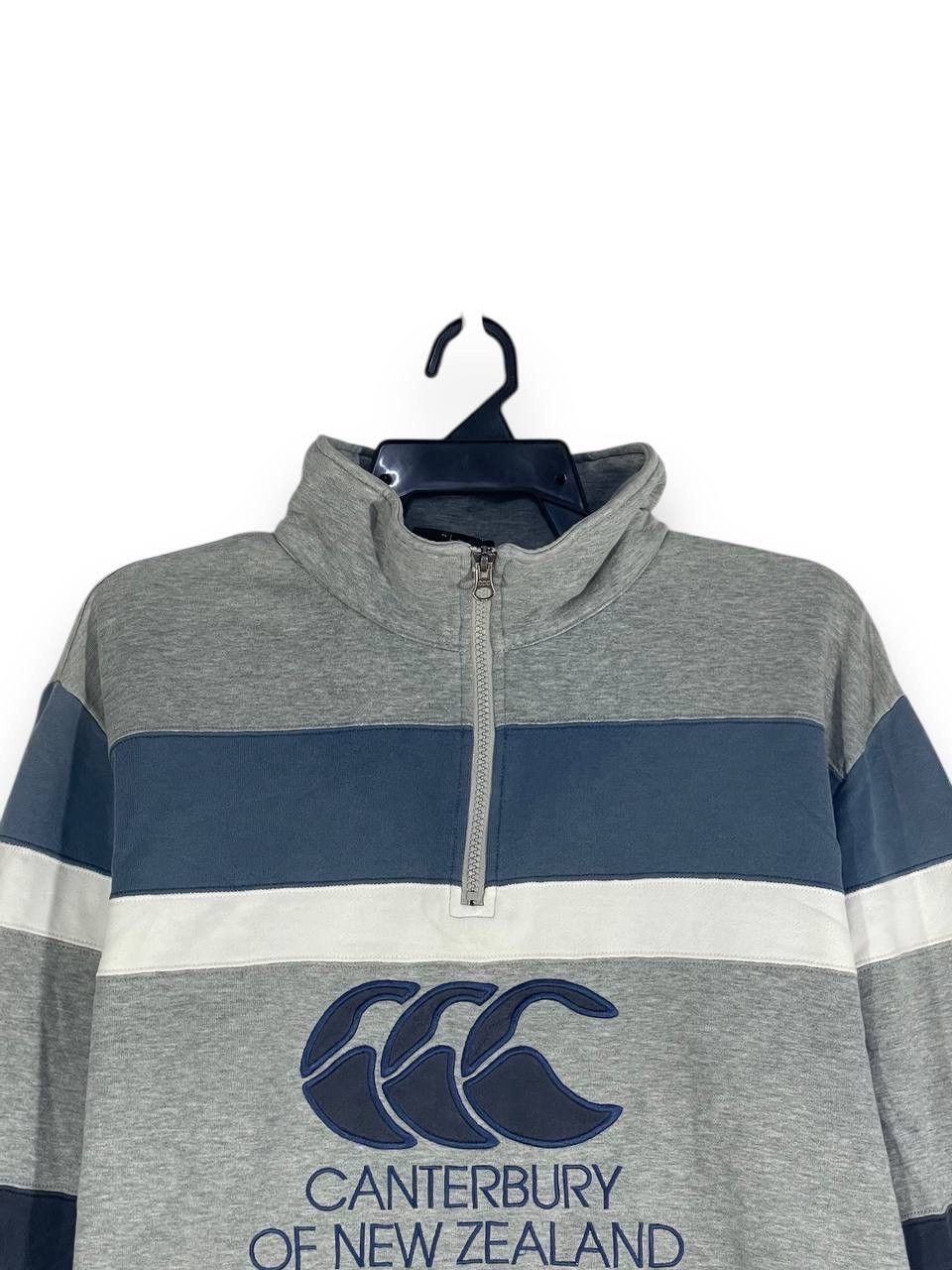 Canterbury of New Zealand Vintage canterbury rugby half zipper sweatshirt size L Size US L / EU 52-54 / 3 - 2 Thumbnail