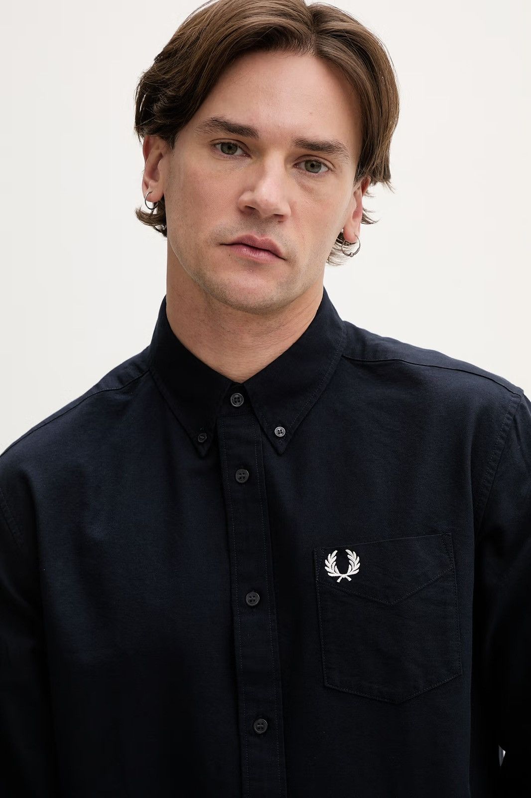 Fred Perry 🇬🇧 Fred Perry Oxford Shirt Embroidered Logo Rare Retro Size US M / EU 48-50 / 2 - 4 Thumbnail