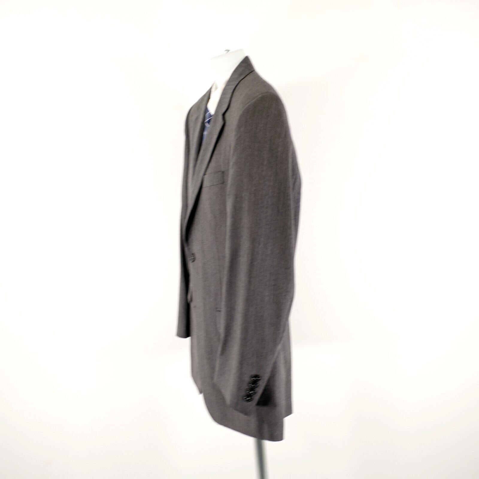 Jos. A. Bank Jos A Bank Signature Wool Gray Herringbone 2 Button Blazer / Size 38R - 7 Thumbnail