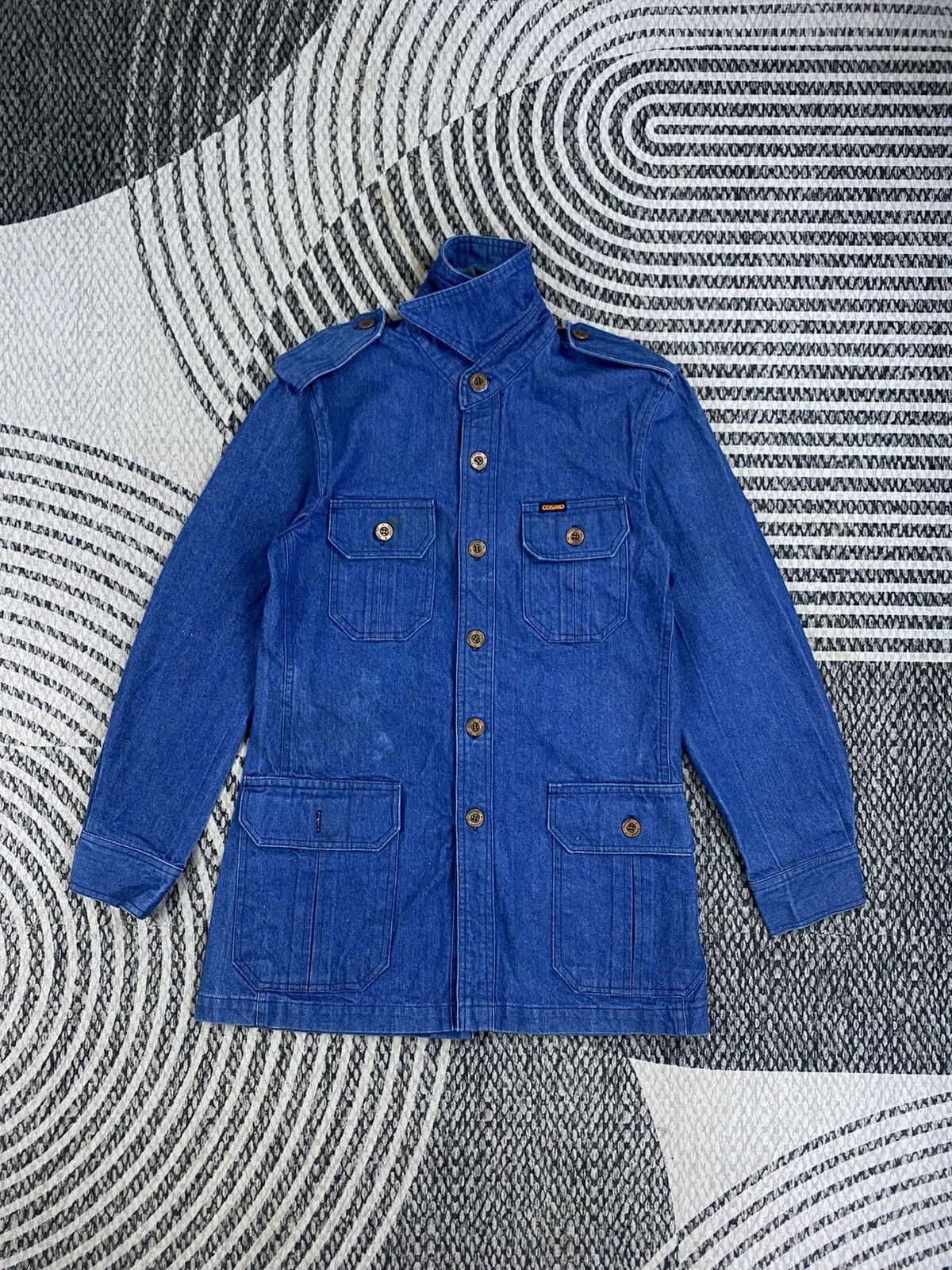 Japanese Brand Vtg Cosmo Master Harbor Denim Fullbutton Worker Jacket Size US M / EU 48-50 / 2 - 4 Thumbnail