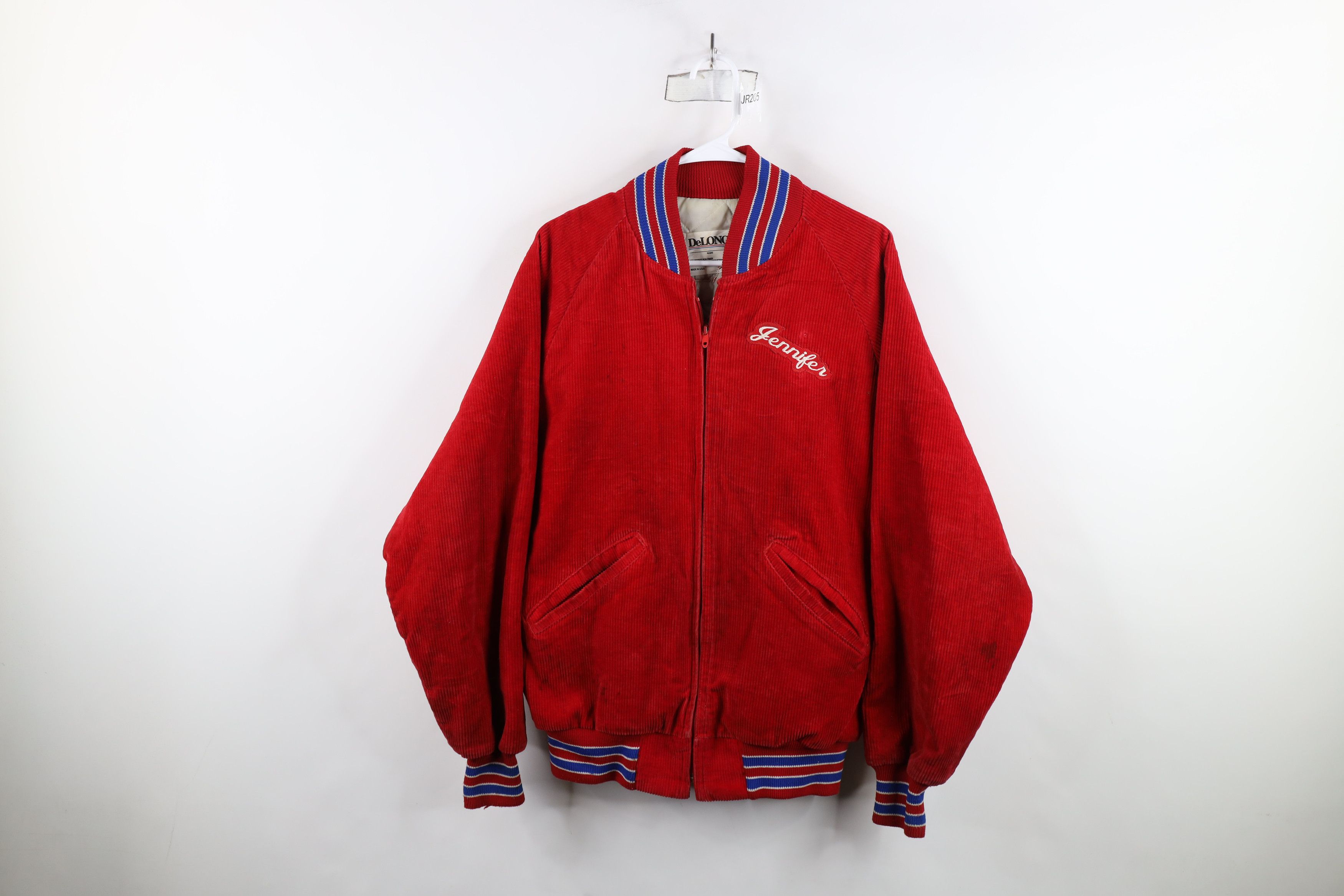 Vintage Vintage 80s All American Cheerleader Corduroy Jacket USA Size XXL / US 16-18 / IT 52-54 - 1 Thumbnail