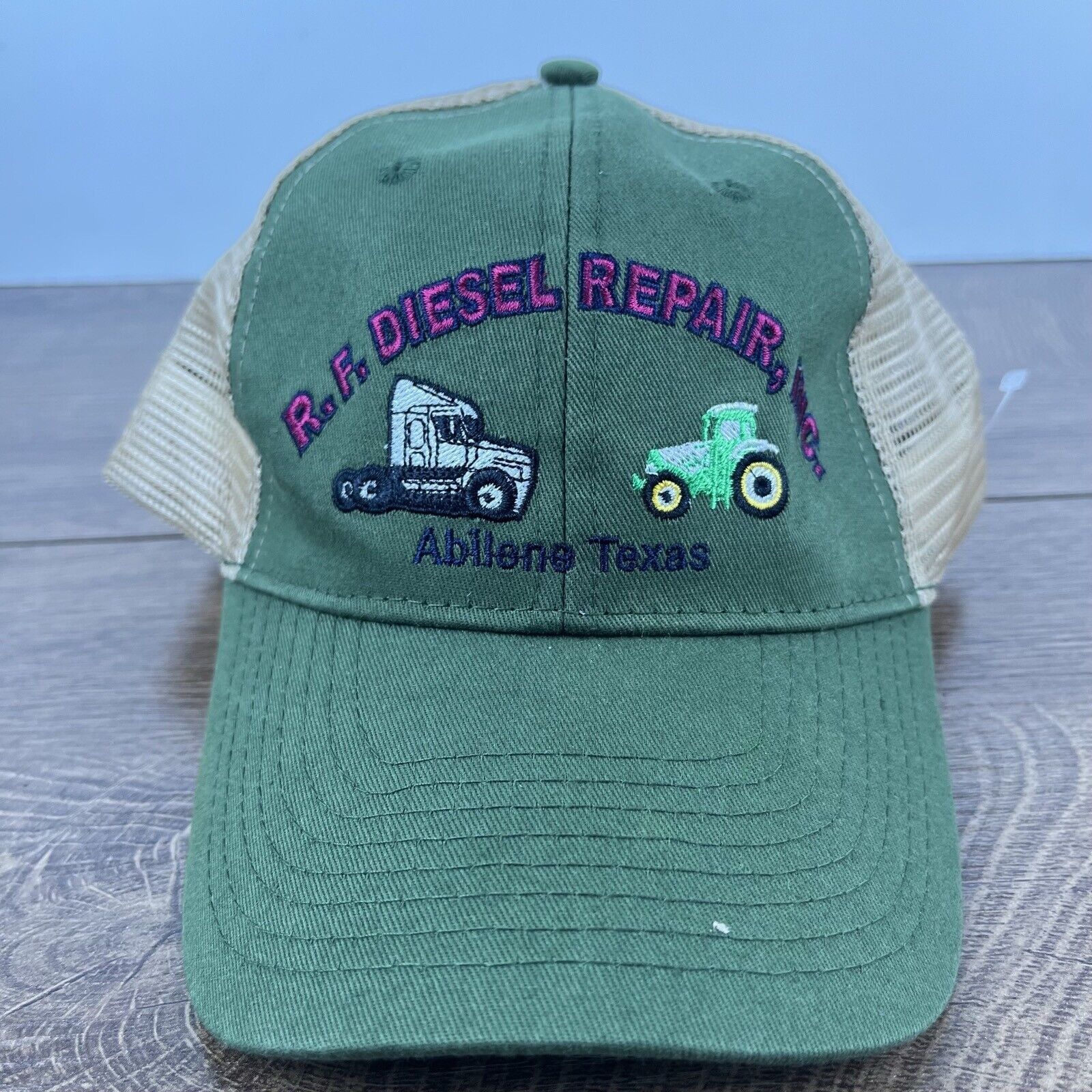 Other RF Diesel Repair Hat Abliene Texas Green Hat Adjustable Hat Size ONE SIZE - 1 Thumbnail