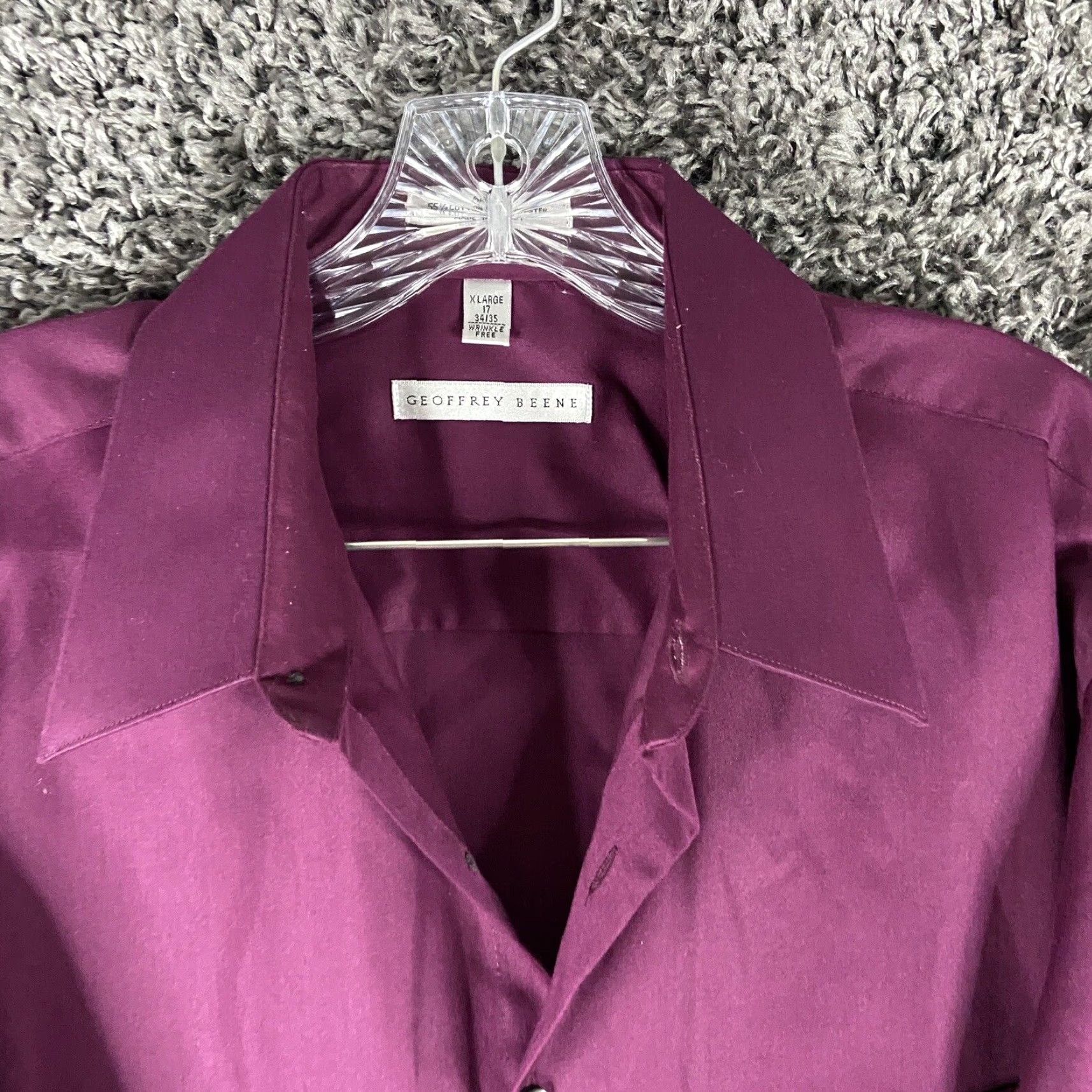 Geoffrey Beene Geoffrey Beene Red Dress Shirt Button Up Men’s XL 17 34/35 Shirt Men XL Red Dress Shirt Geoffrey Beene Button Up Mens XL 17 34/35 Size 46R - 5 Thumbnail