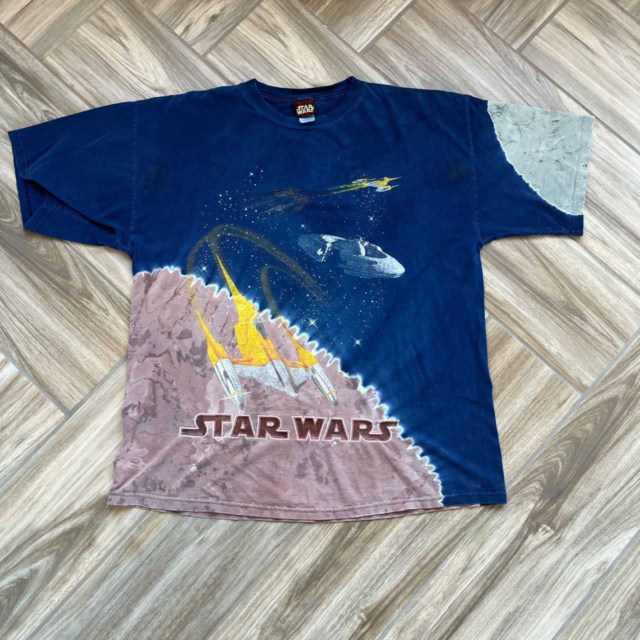 Vintage Vintage Star Wars AOP Tee Size US XL / EU 56 / 4 - 2 Thumbnail