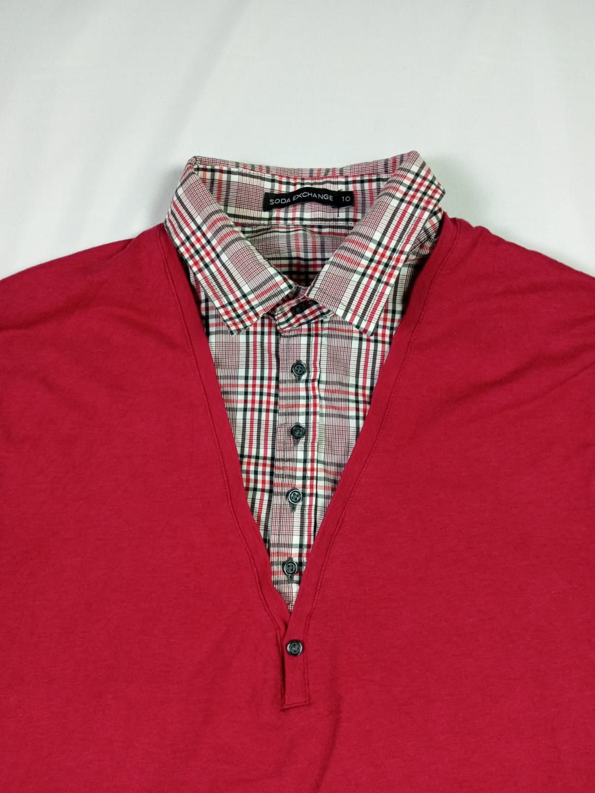 If Six Was Nine × Japanese Brand × Le Grande Bleu (L.G.B.) SODA EXCHANGE Double layer Oxford longsleeve Size US L / EU 52-54 / 3 - 20 Thumbnail