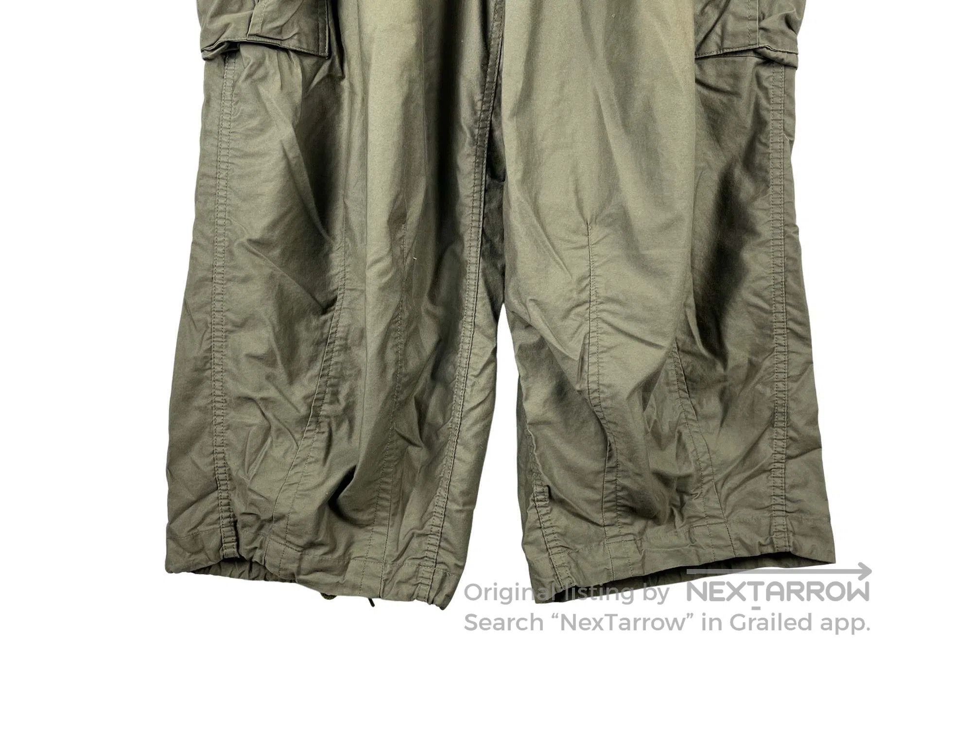 Needles NEEDLES size S Wide Leg Drawstring Big Pocket Cargo Pants Size US 27 - 4 Thumbnail