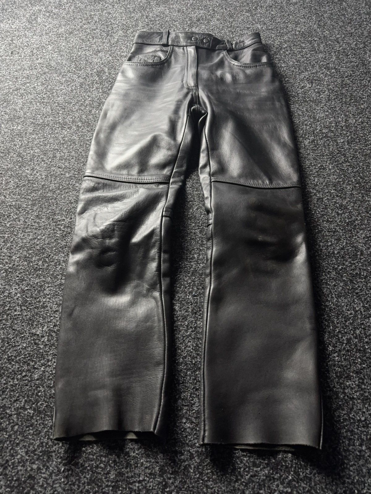 Leather Y2K Vintage Leather Pants Opium Style Alt Biker USA Rare Size US 28 / EU 44 - 1 Thumbnail