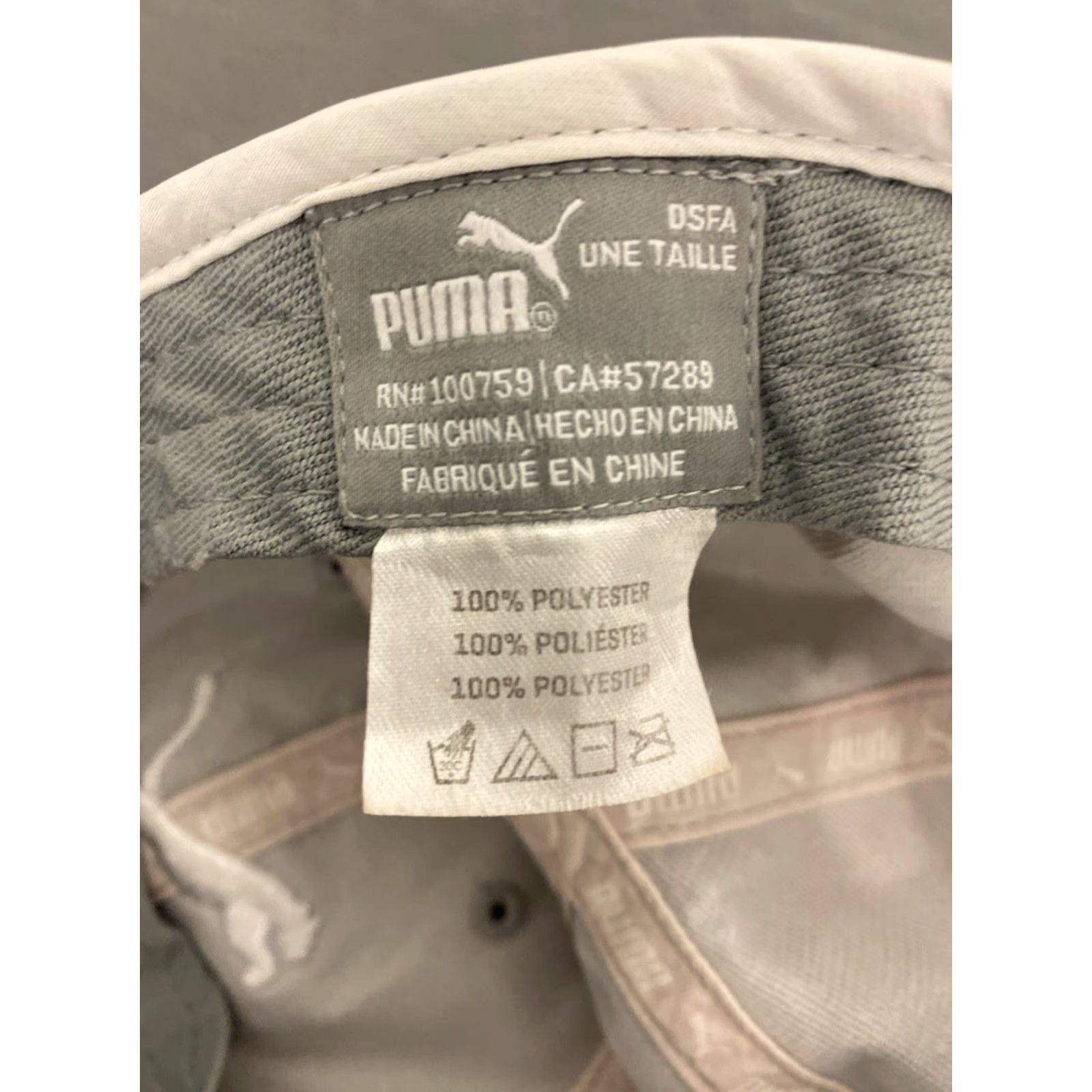 Puma Puma Hat Cap Strapback Gray White Adjustable Embroidered Workout Adult /689 Size ONE SIZE - 7 Thumbnail