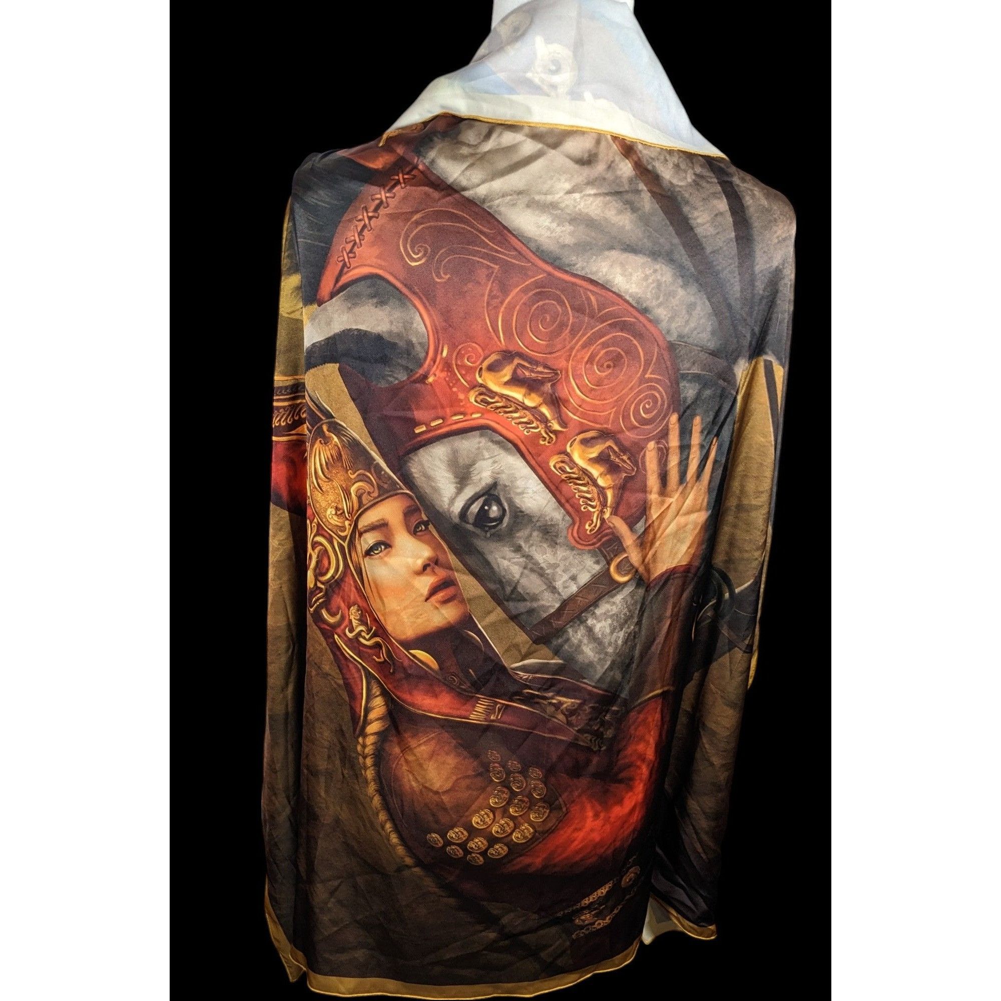 Other Art History Horse And Rider Printed Scarf Size ONE SIZE - 1 Thumbnail