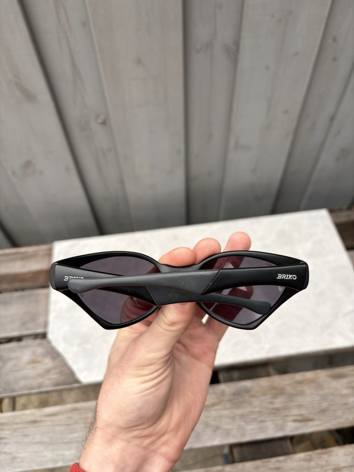 Oakley × RayBan × Vintage Briko Sunglasses B-Zone Cycling Goggles 2000s Y2K Angular Size ONE SIZE - 4 Thumbnail