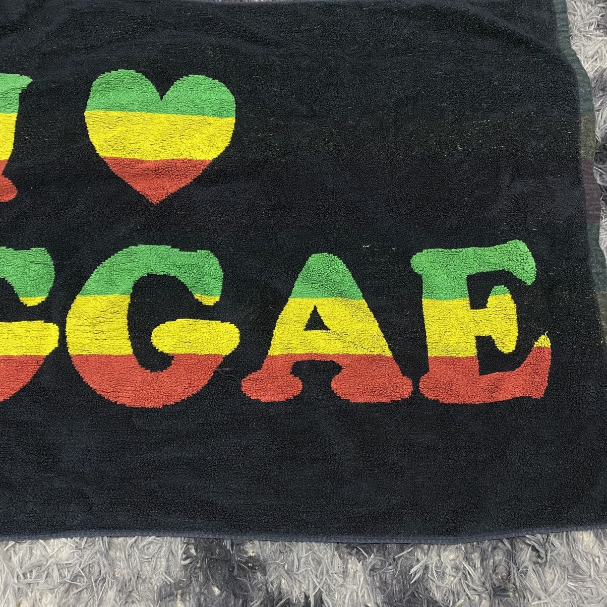 Vintage Long Towel i love reggae bob marley Size ONE SIZE - 3 Thumbnail