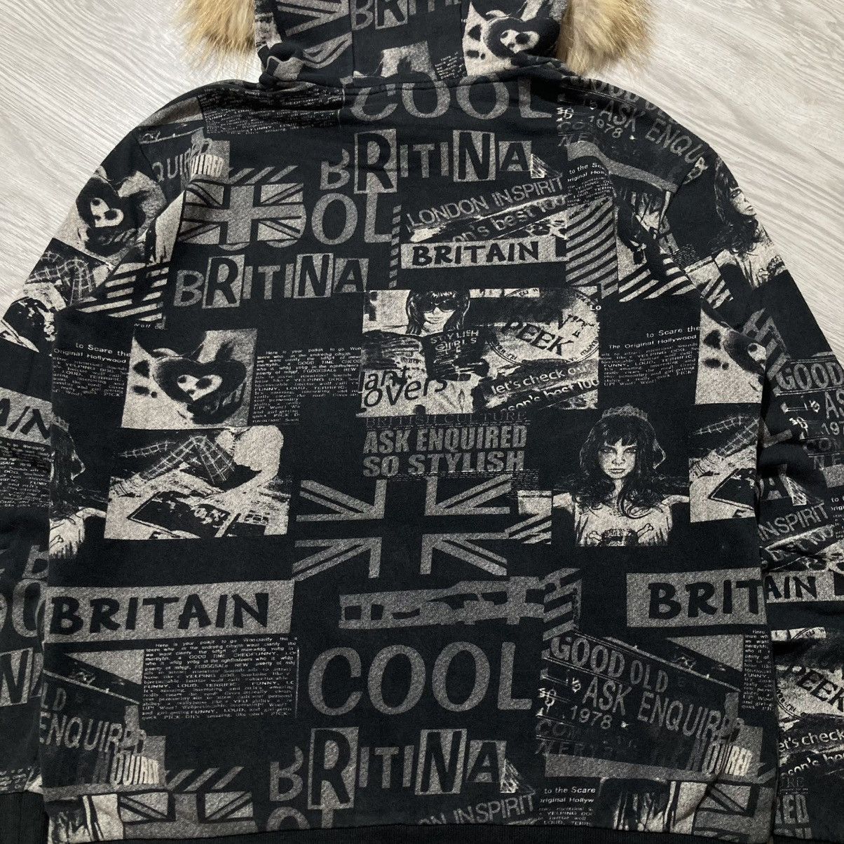 Hysteric Glamour 2000s Ask Enquired British England Punk Style Fur Hoodie Size US XL / EU 56 / 4 - 14 Thumbnail