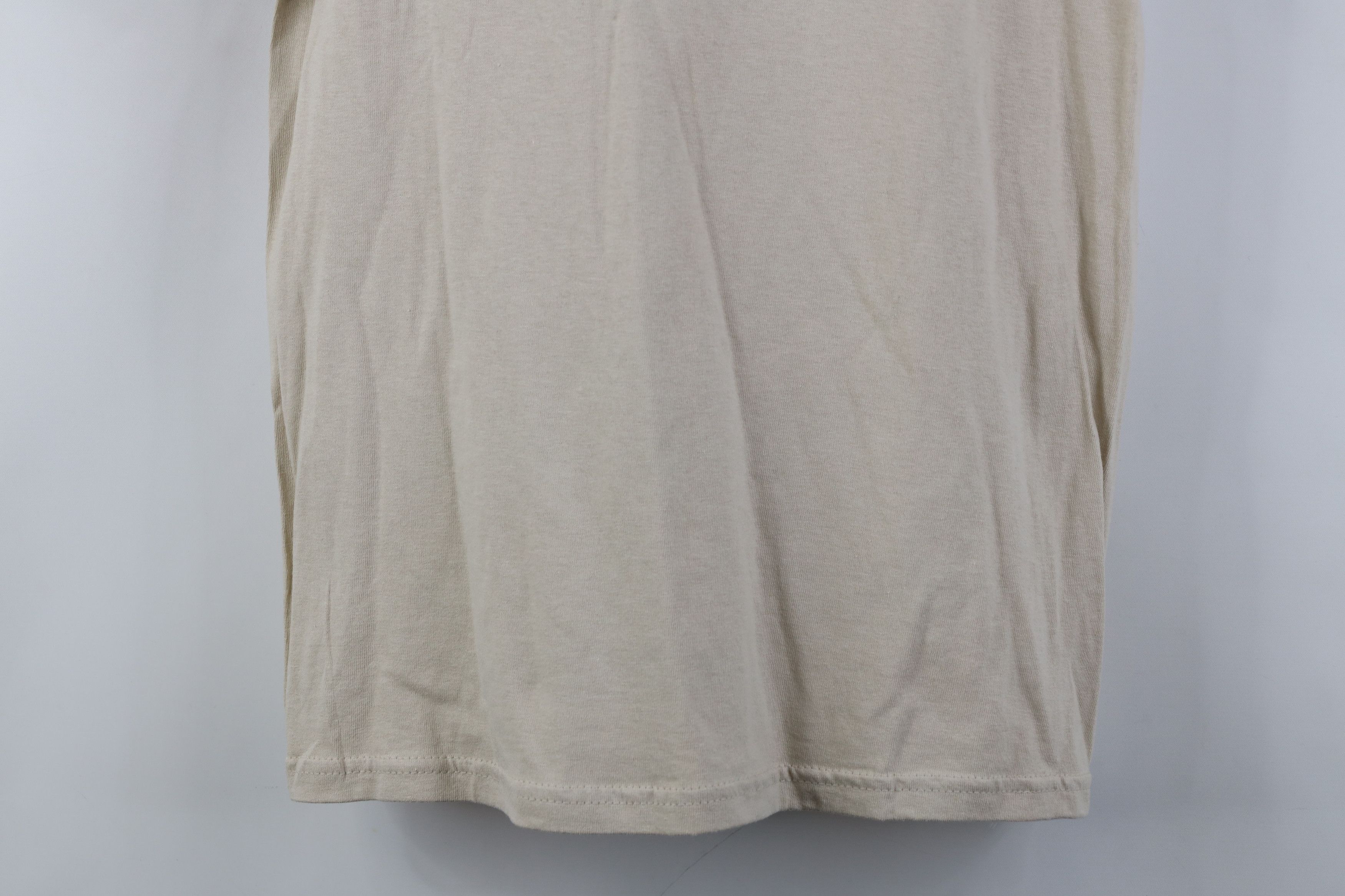 Vintage Vintage Y2K Streetwear Heavyweight Cotton T-Shirt Beige Tan Size US S / EU 44-46 / 1 - 3 Thumbnail