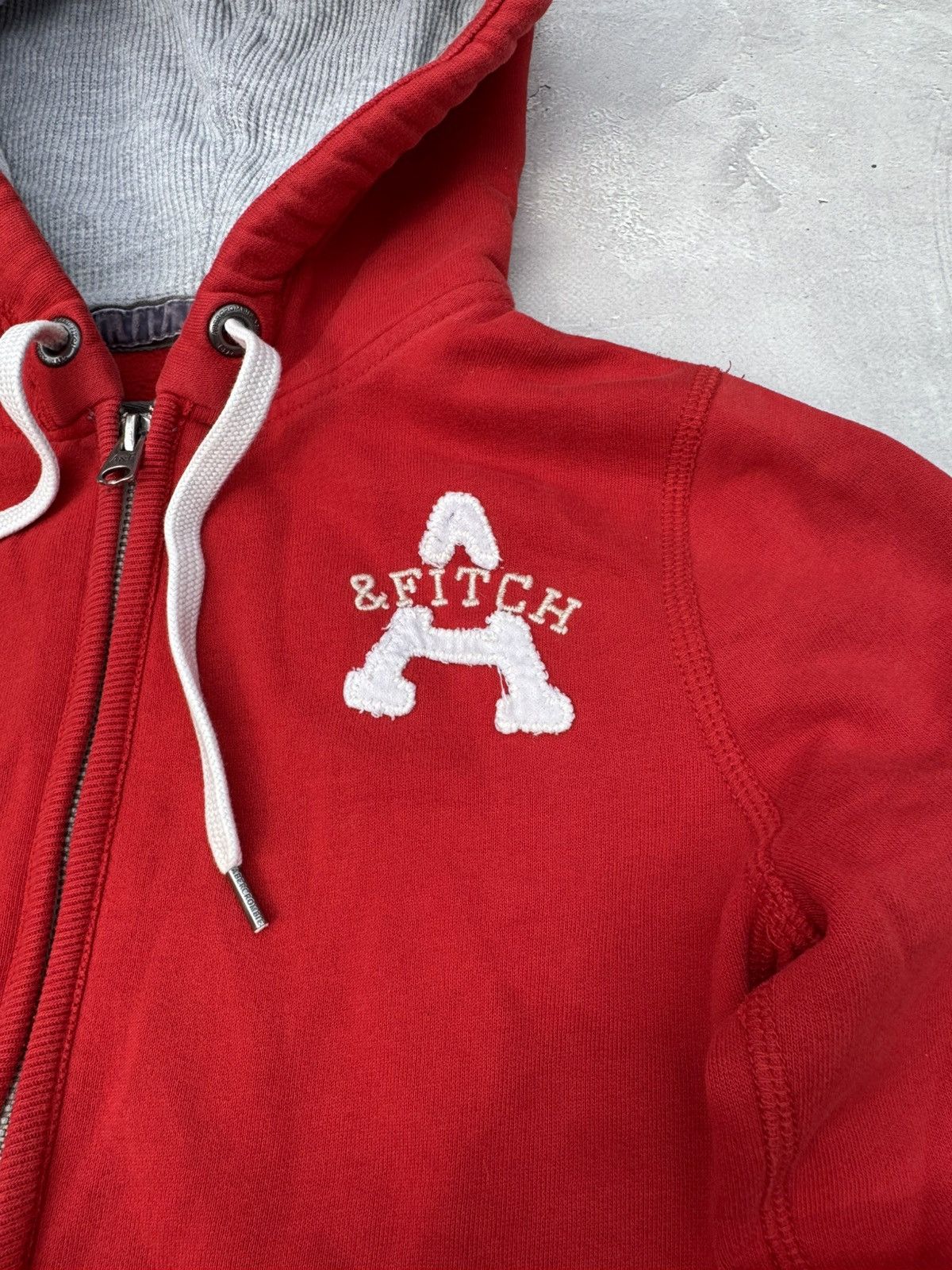 Abercrombie & Fitch Vintage Abercrombie Fitch Y2k Red Zip Hoodie Size M / US 6-8 / IT 42-44 - 6 Thumbnail