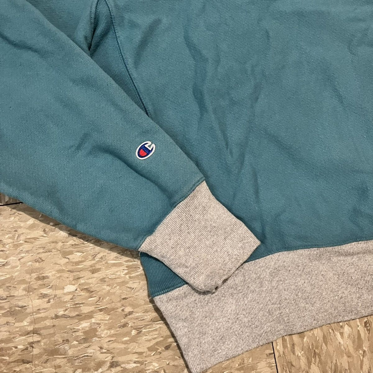 Champion Vintage Champion Two-Tone Hoodie – Teal / Grey Size US M / EU 48-50 / 2 - 5 Thumbnail