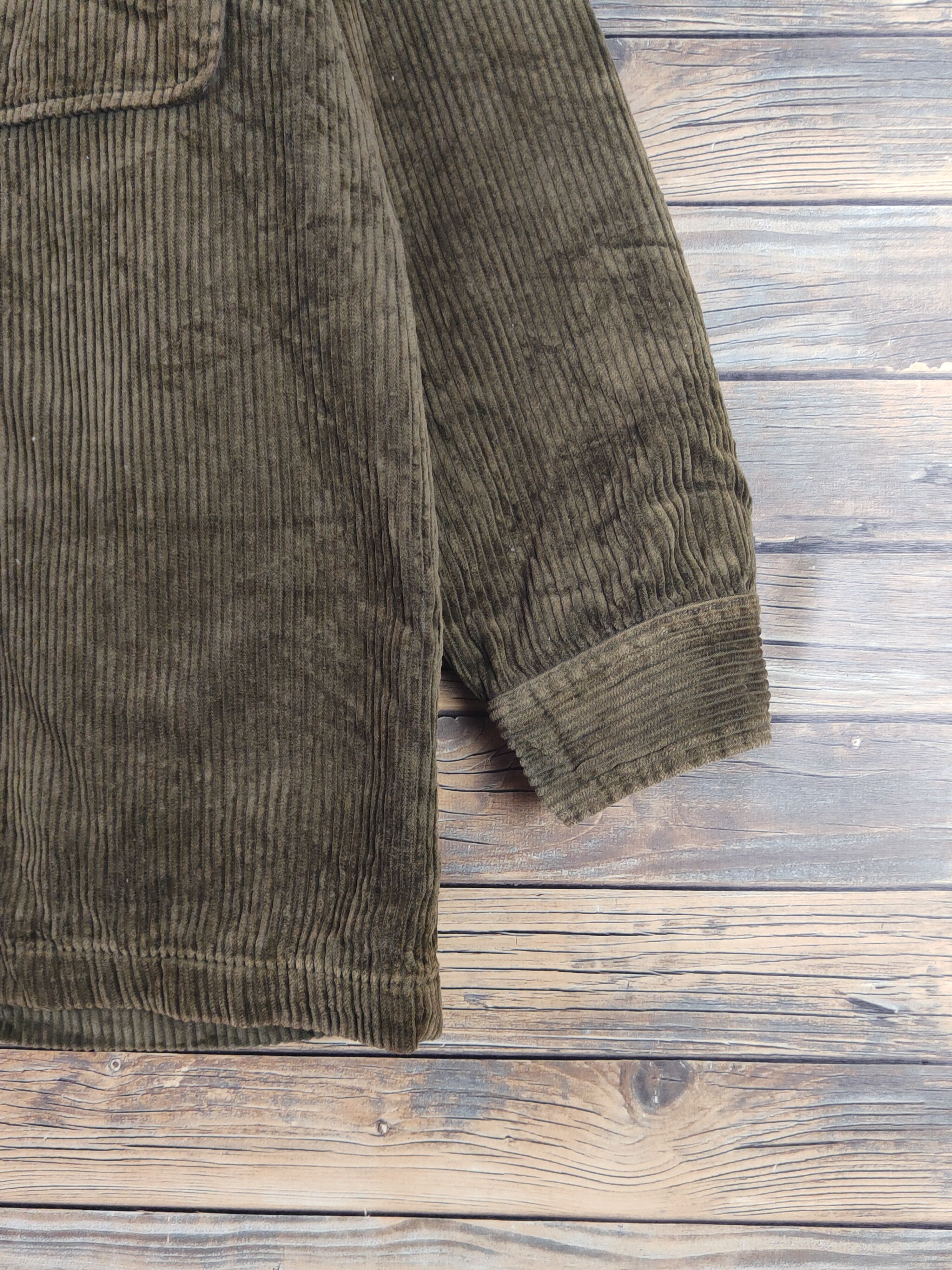 Vintage George Thomas Hawkins Olive Corduroy jacket #W1758 Size US M / EU 48-50 / 2 - 8 Thumbnail