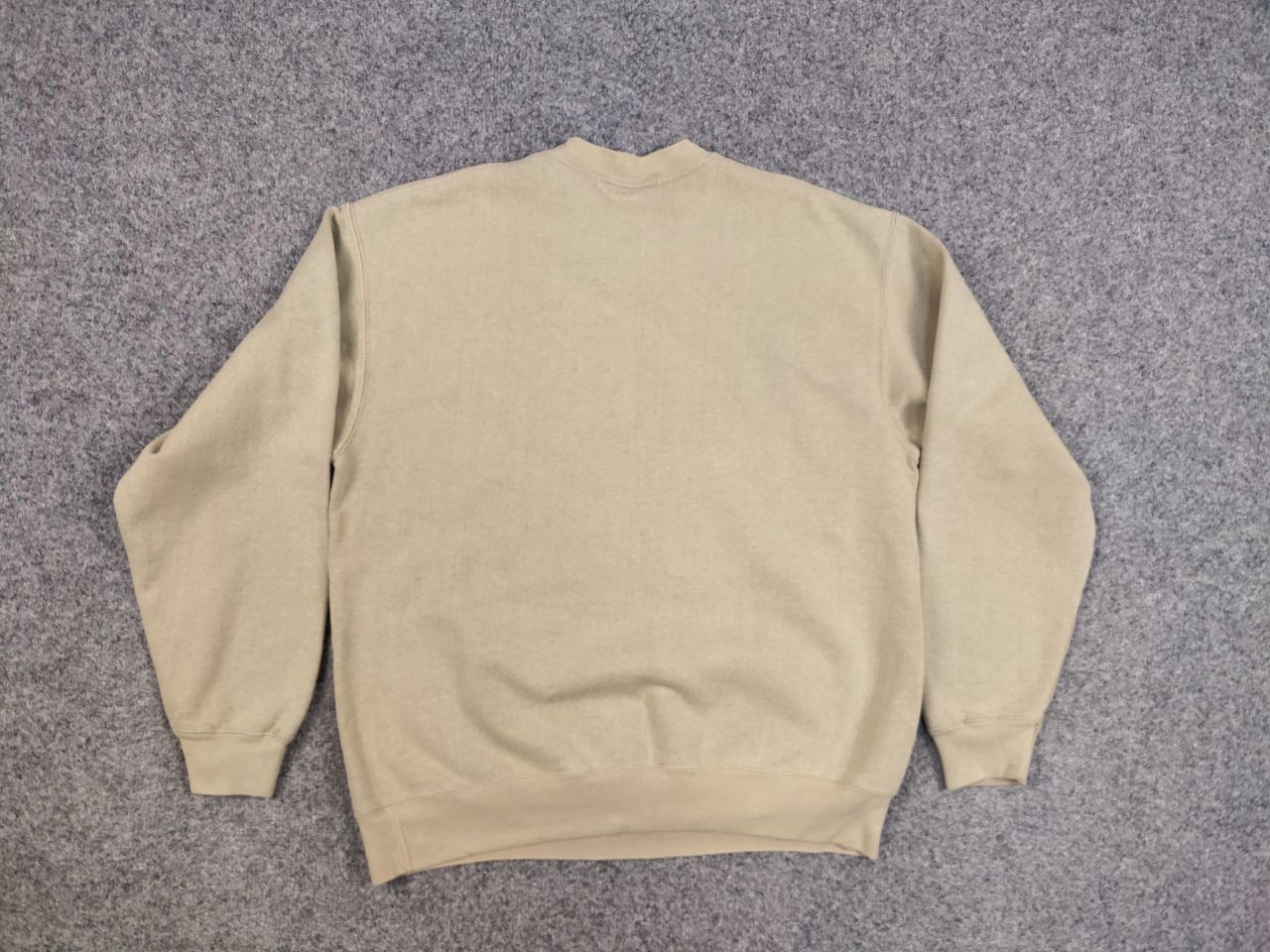 Fruit Of The Loom Vintage 90's Fruit Of The Loom Blank Crew Chek Sweatshirt Size US L / EU 52-54 / 3 - 14 Thumbnail