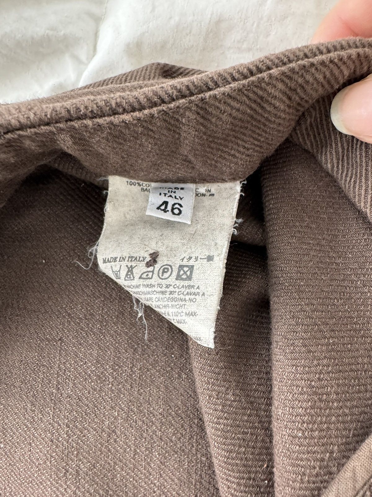 Maison Margiela Maison Margiela Brown Cotton Pants Size US 30 / EU 46 - 5 Thumbnail