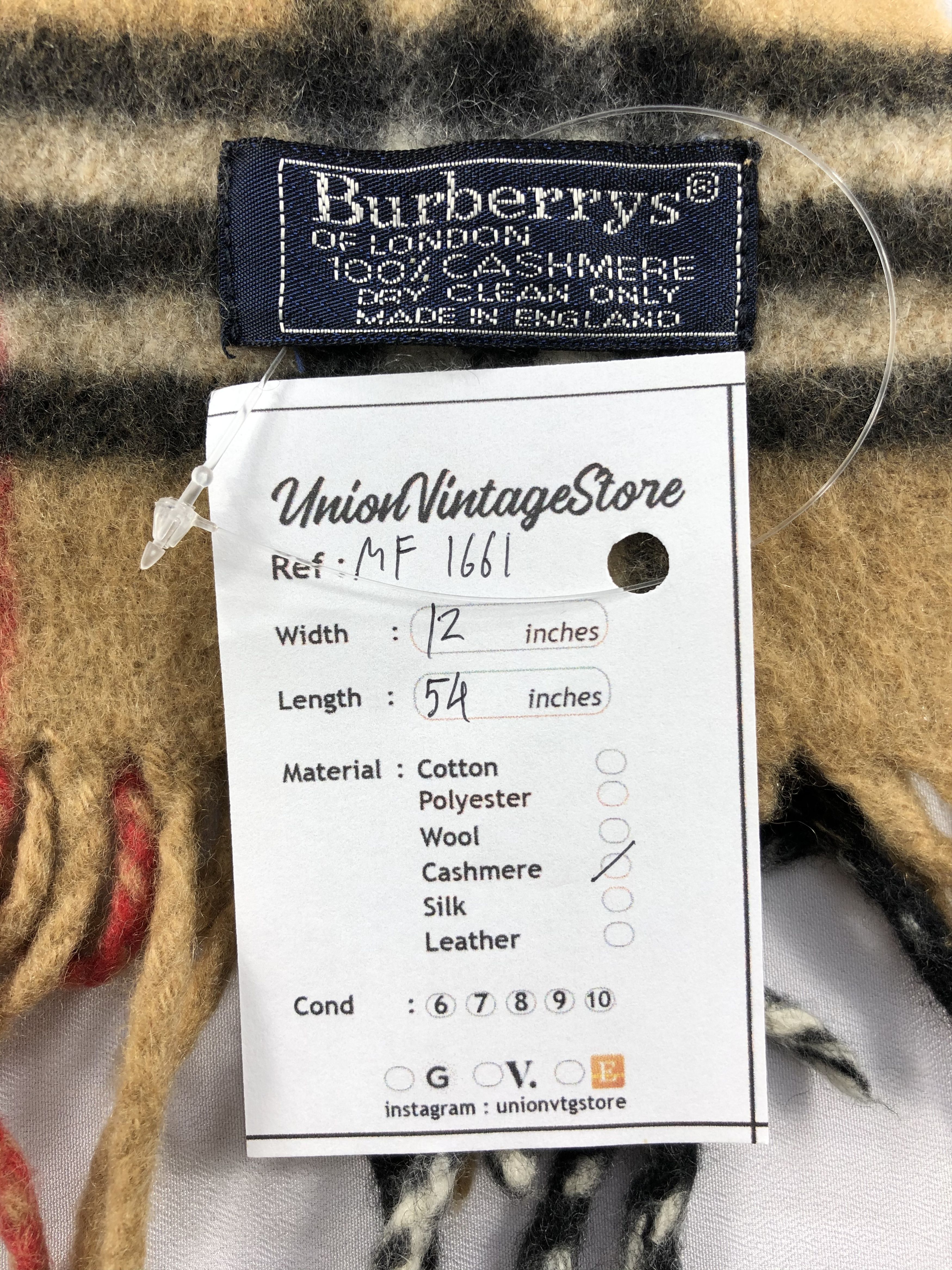 Burberry Vintage Burberry Scarf/Muffler/Neckwear MF1661 Size ONE SIZE - 6 Thumbnail