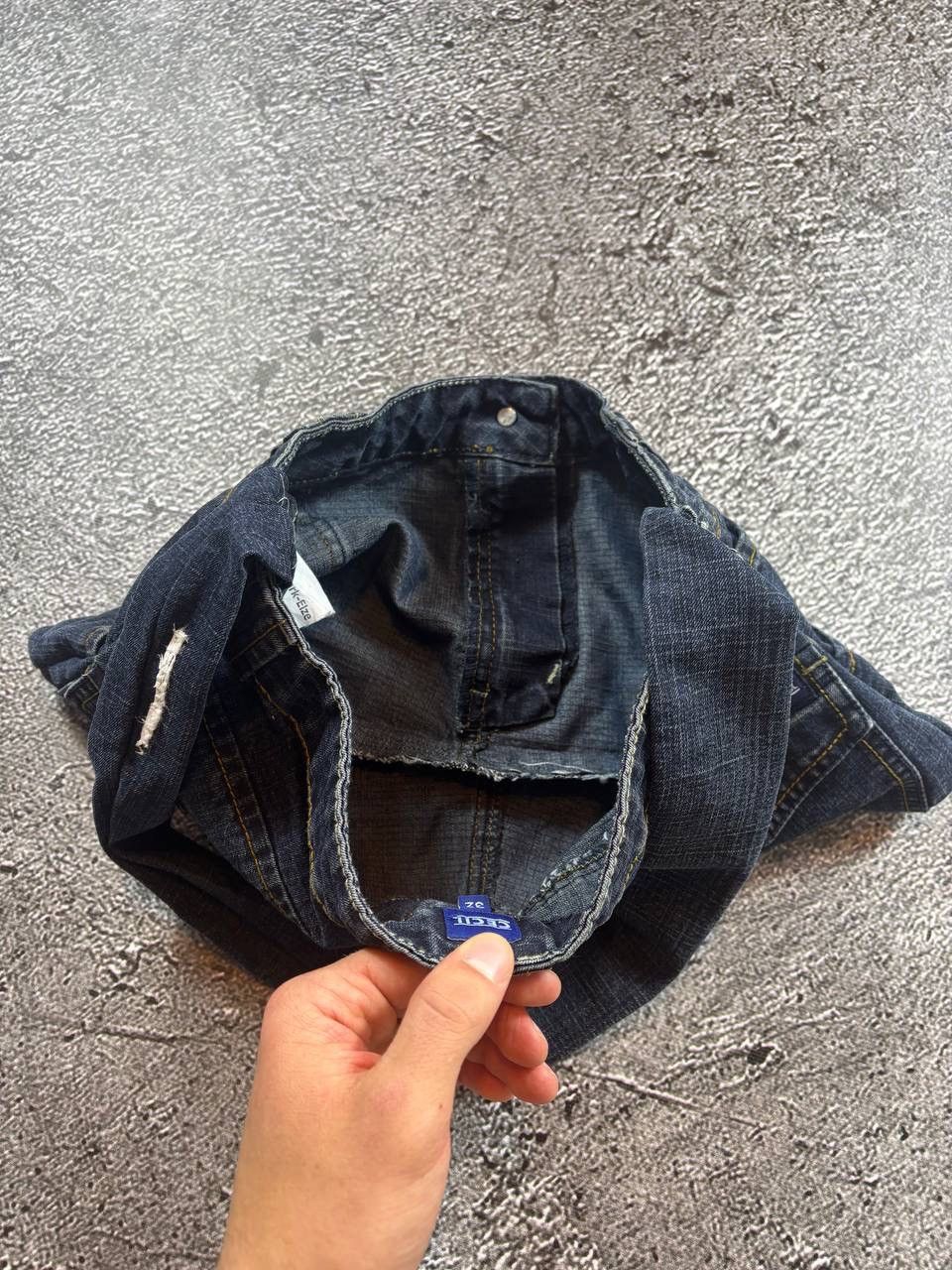 Japanese Brand Vintage Y2K Denim Mini Shoulder Bag Distressed Jeans Purse Size ONE SIZE - 9 Thumbnail