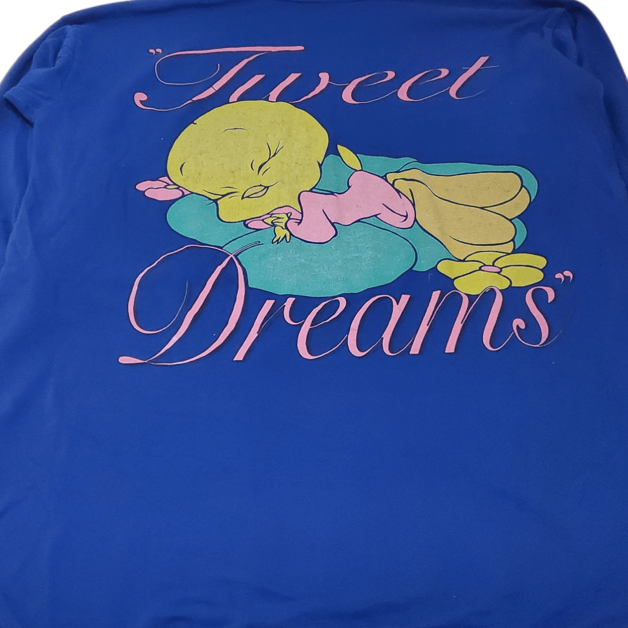 Disney 90s Tweety Bird "Tweet Dreams" Pullover Sleep Shirt Size ONE SIZE - 2 Thumbnail