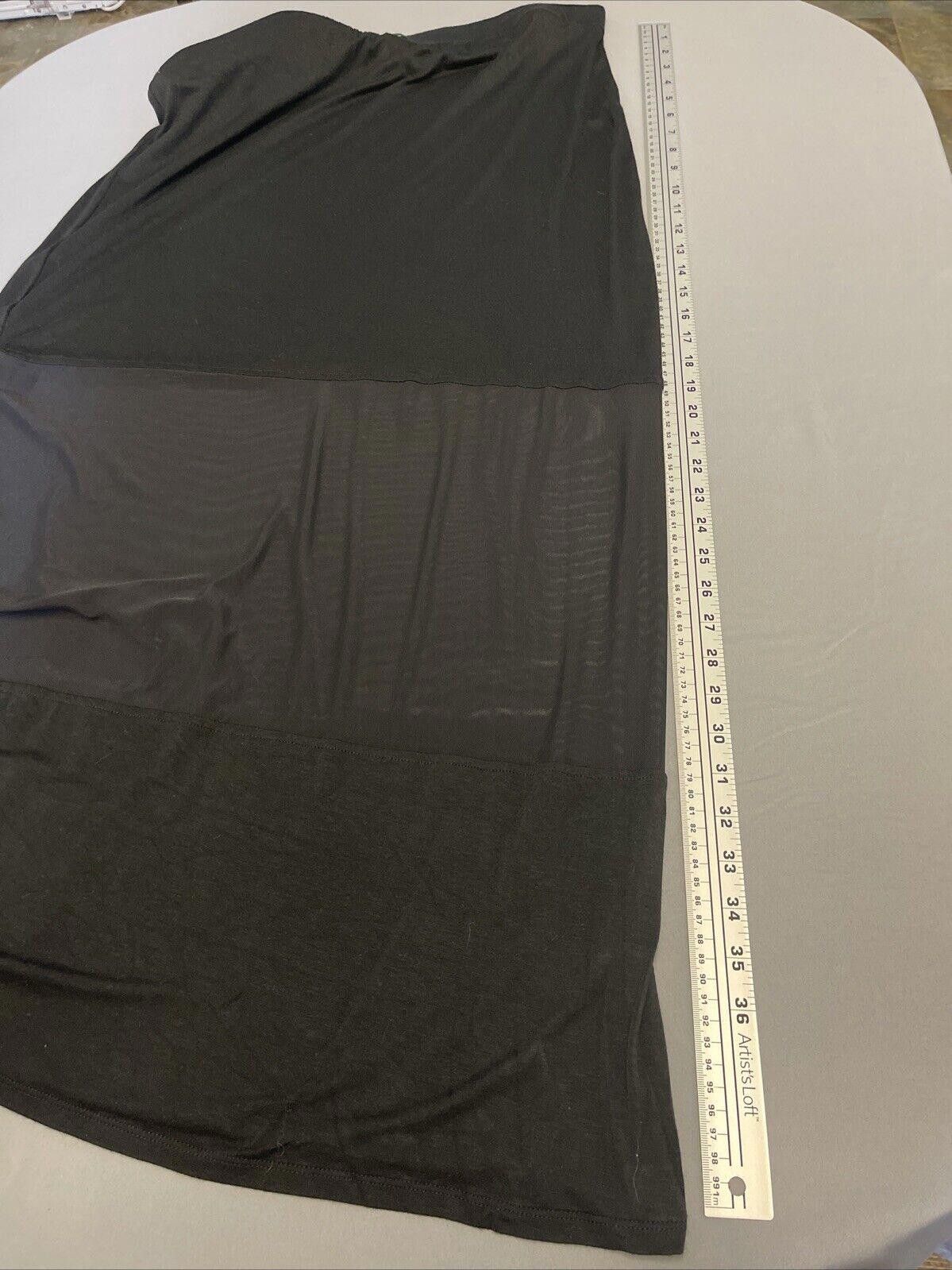 Studio Seven SKIRT - Seven 7 - SIZE L Maxi / Long - Black/sheer Size 36" / US 14 / IT 50 - 5 Thumbnail
