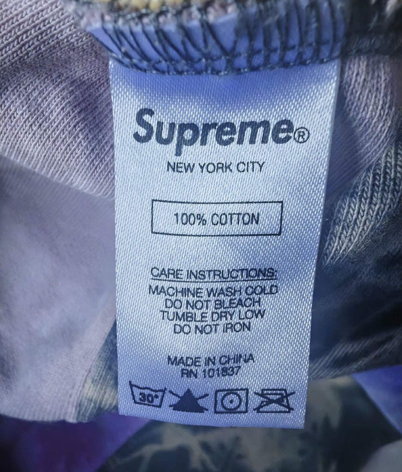 Supreme Supreme ss19 patchwork tie dye hoodie hooded sweatshirt Size US XL / EU 56 / 4 - 5 Thumbnail