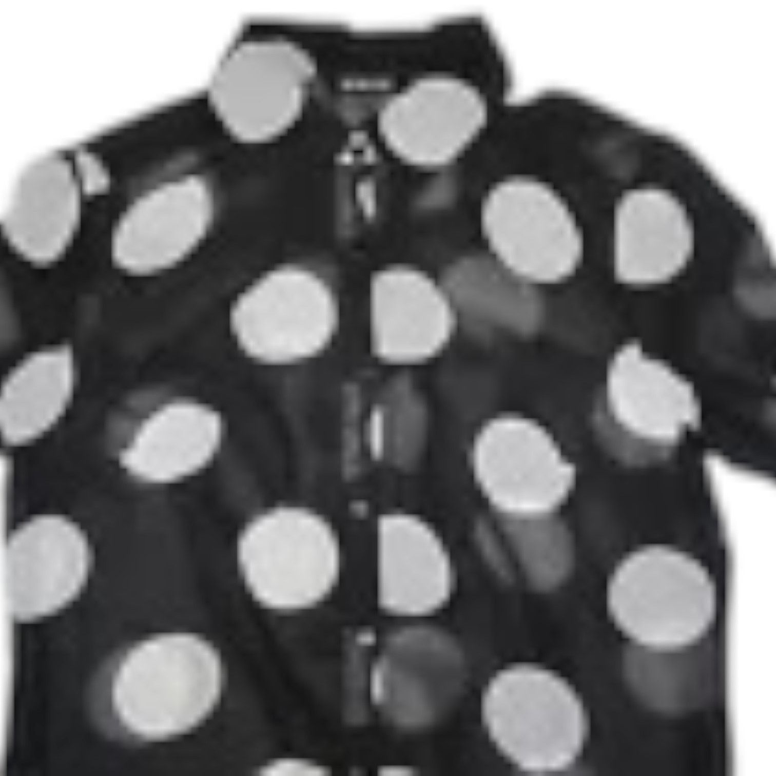 Other Unique Spectrum Women’s Black Sheer Shirt w/White Dots Small Size S / US 4 / IT 40 - 1 Thumbnail
