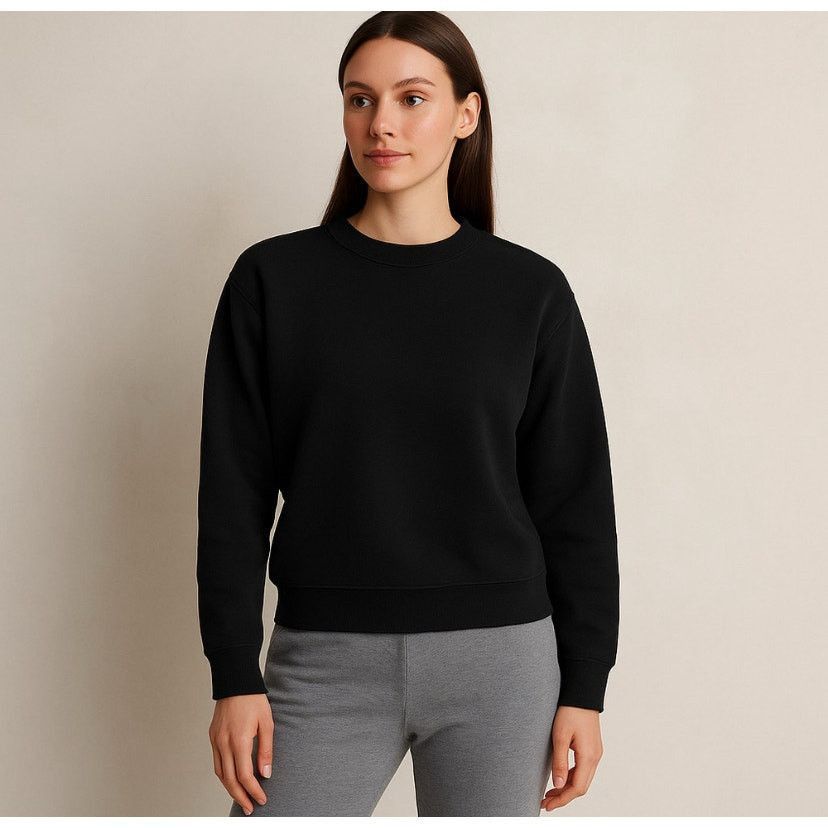 Other Minimalist Cozy Black Long Sleeve Lounge Sweatshirt XS Size XS / US 0-2 / IT 36-38 - 1 Thumbnail